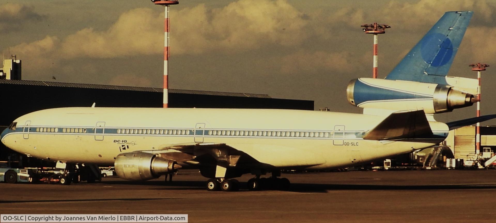 OO-SLC, 1975 McDonnell Douglas DC-10-30F C/N 47908, Caught on slide with SABENA-titles/logo removed at BRUCARGO