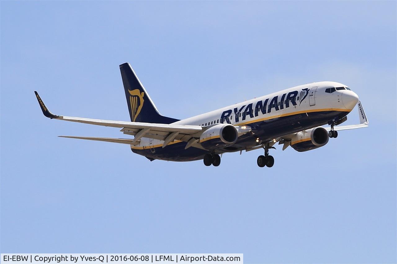 EI-EBW, 2009 Boeing 737-8AS C/N 35010, Boeing 737-8AS, Short approach rwy 31R, Marseille-Provence Airport (LFML-MRS)