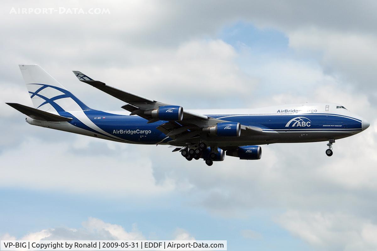 VP-BIG, 2007 Boeing 747-46N/FER/SCD C/N 35420, at fra