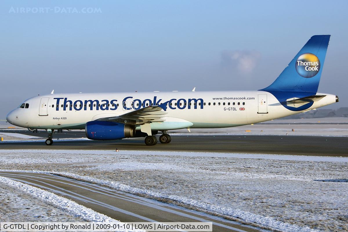 G-GTDL, 1994 Airbus A320-231 C/N 476, at lows