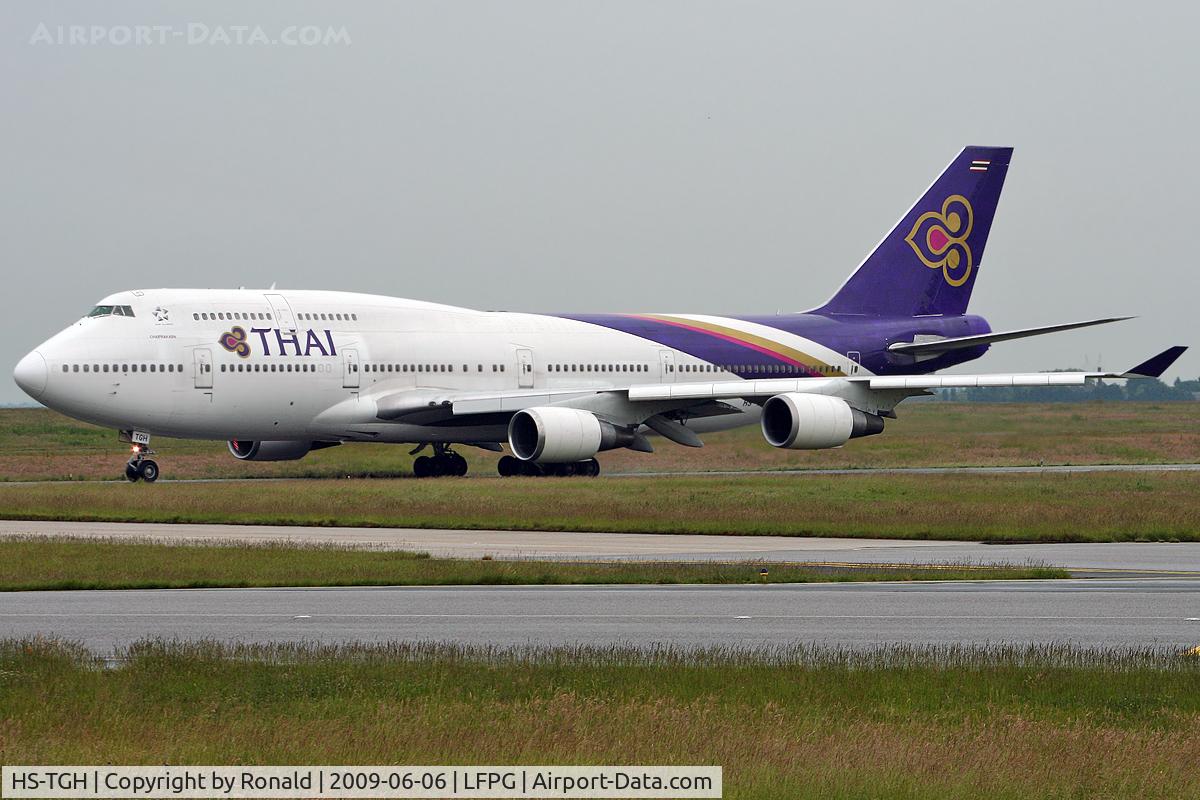 HS-TGH, 1989 Boeing 747-4D7 C/N 24458, at cdg