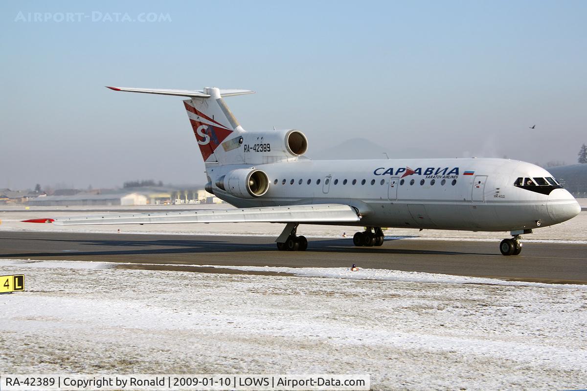 RA-42389, 1991 Yakovlev Yak-42D C/N 4520424016542, at lows