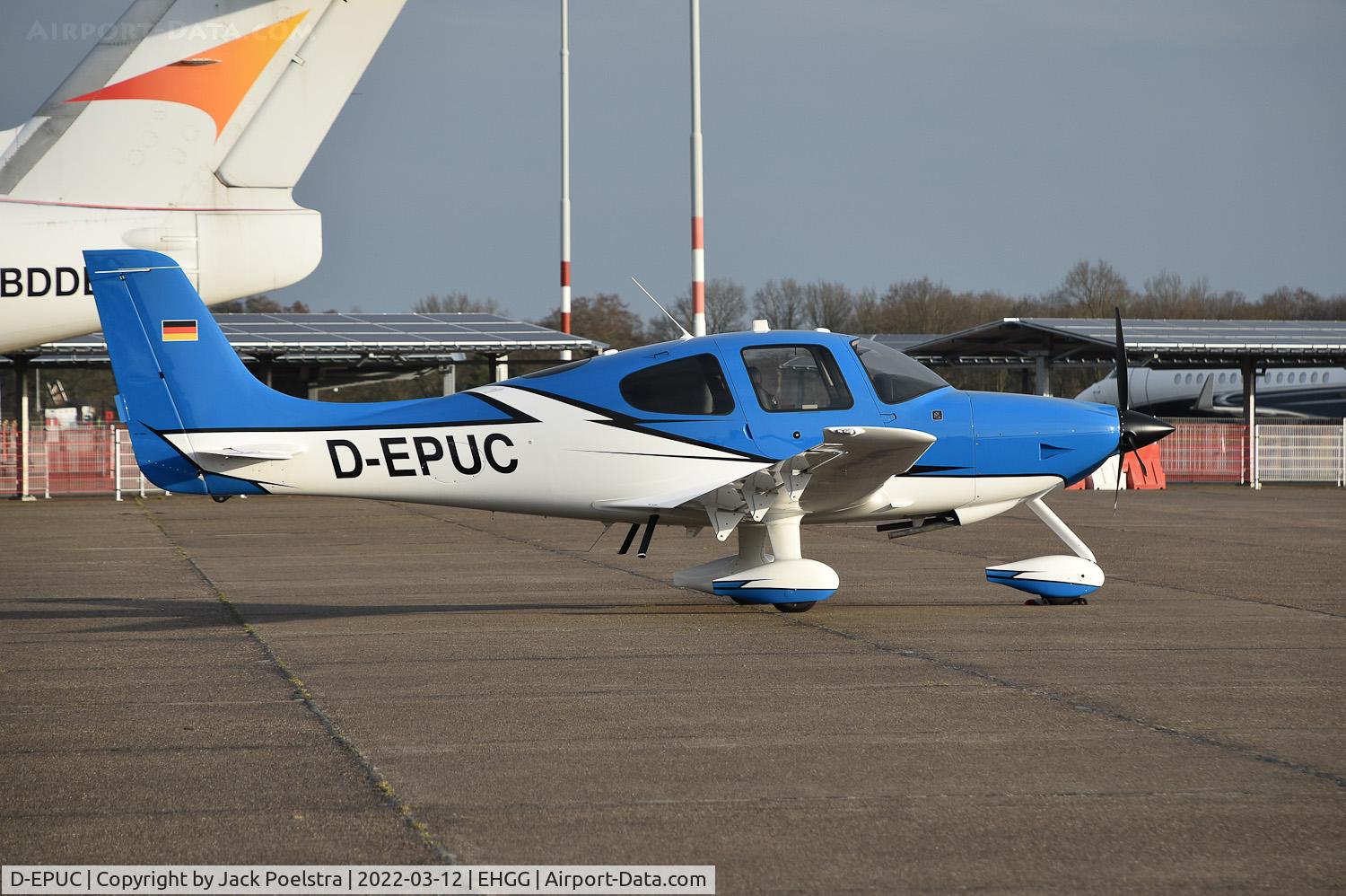 D-EPUC, 2010 Cirrus SR20 G3 GS C/N 2049, At Groningen airport