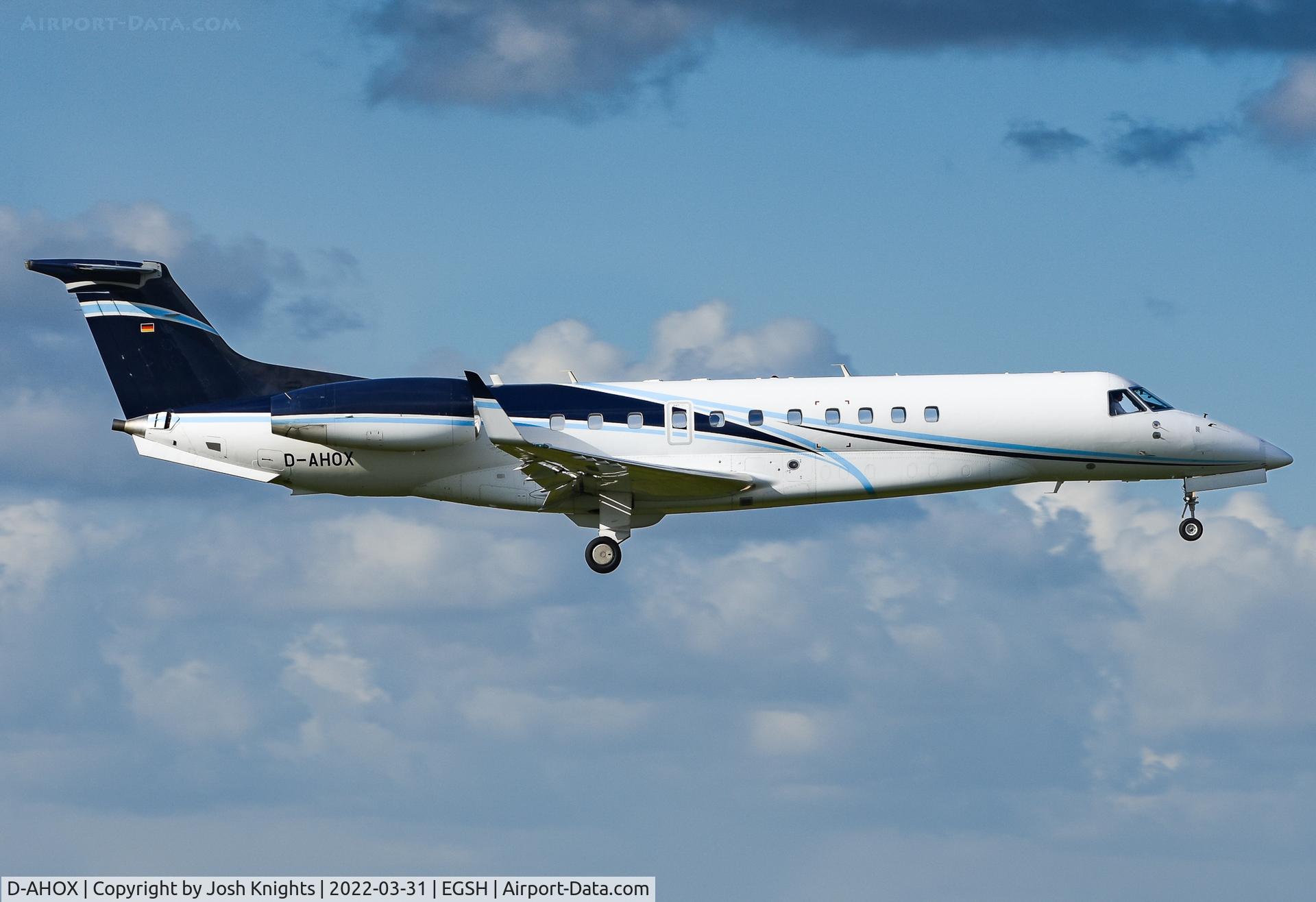 D-AHOX, 2015 Embraer EMB-135BJ Legacy 650 C/N 14501213, Arriving From Geneva.