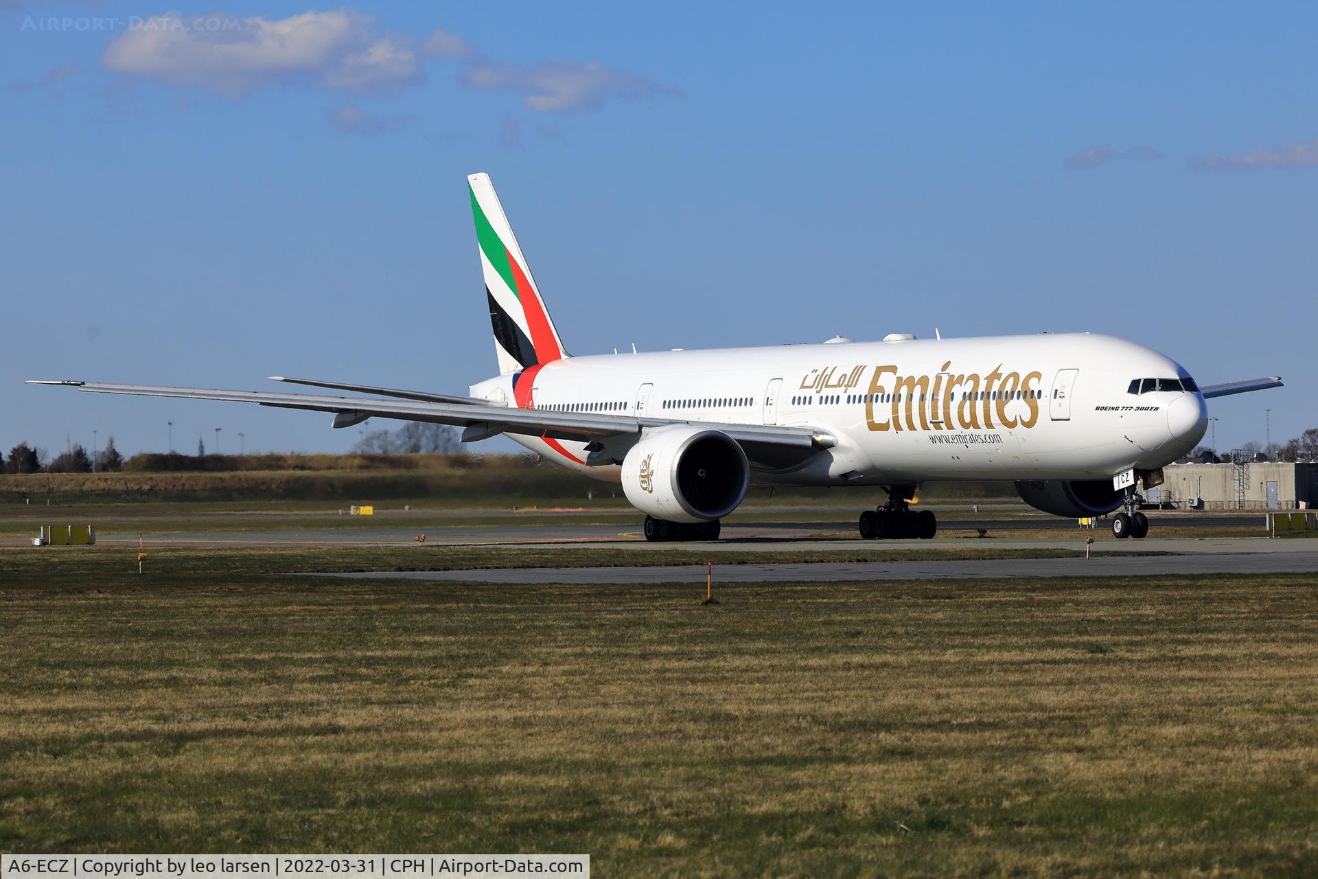 A6-ECZ, 2010 Boeing 777-31H/ER C/N 38983, Copenhagen 31.3.2022