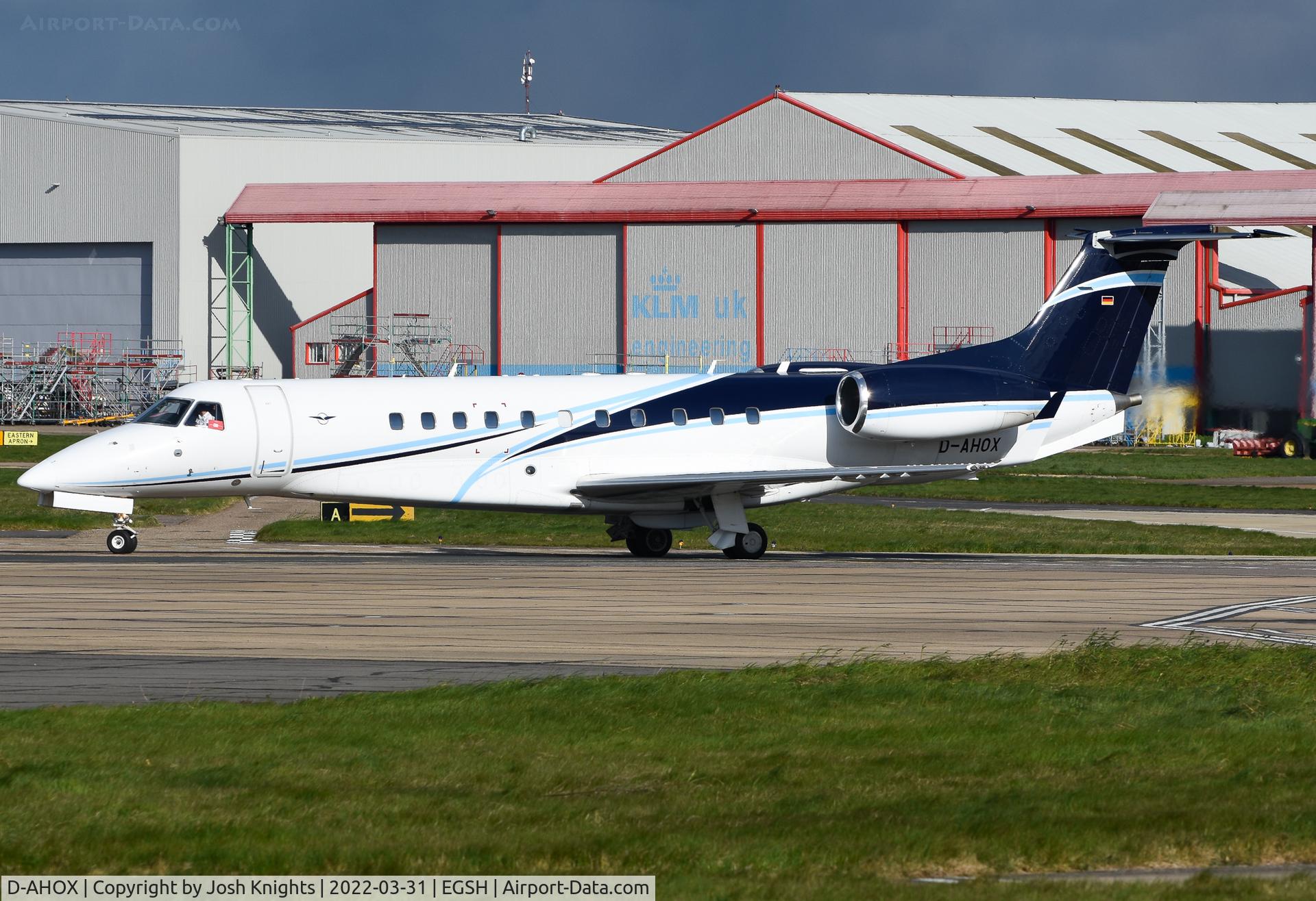 D-AHOX, 2015 Embraer EMB-135BJ Legacy 650 C/N 14501213, Arriving From Geneva.