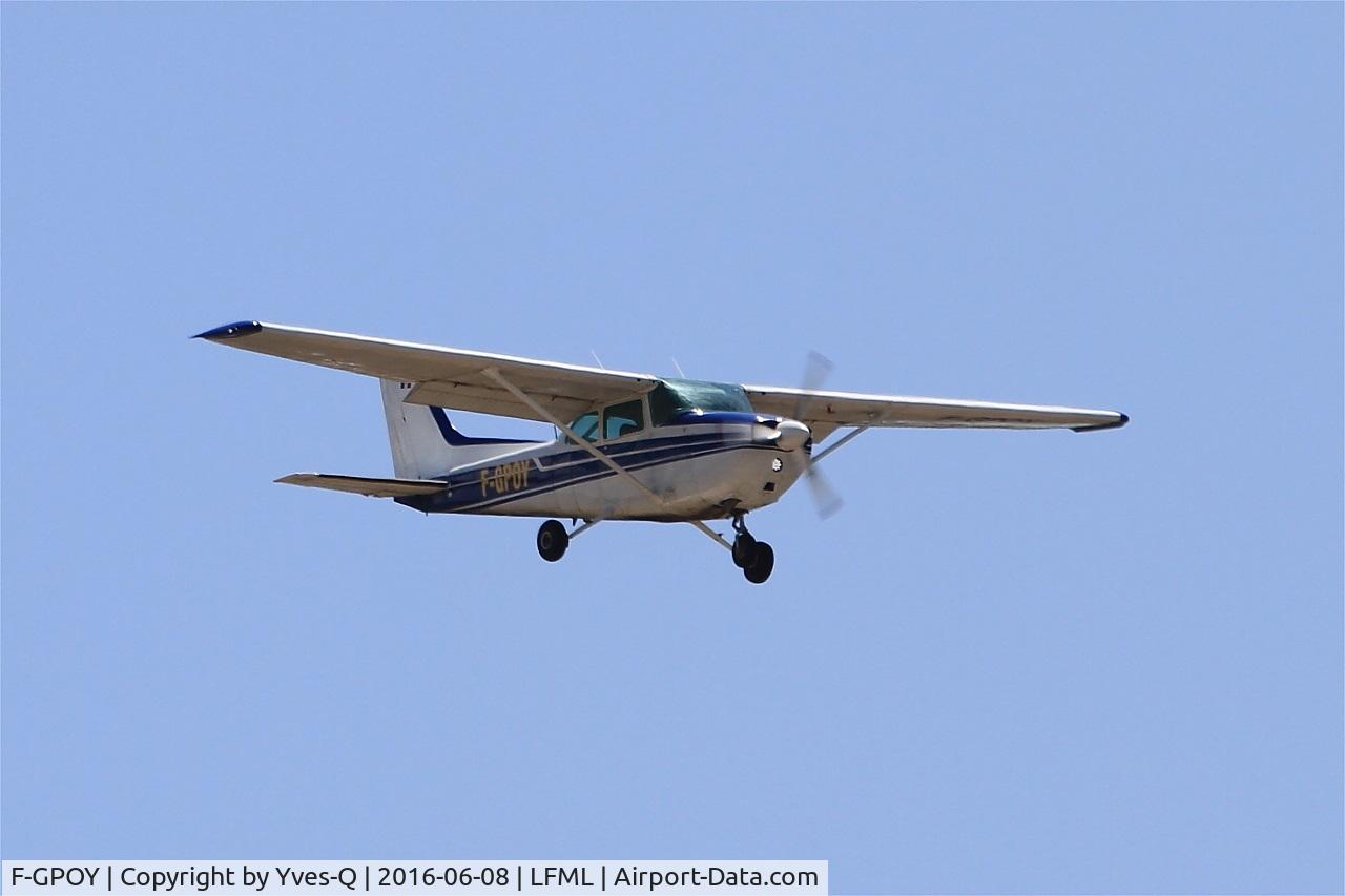 F-GPOY, Cessna 172N C/N 17273327, Cessna 172N Skyhawk, Short approach Rwy 31L, Marseille-Provence Airport (LFML-MRS)