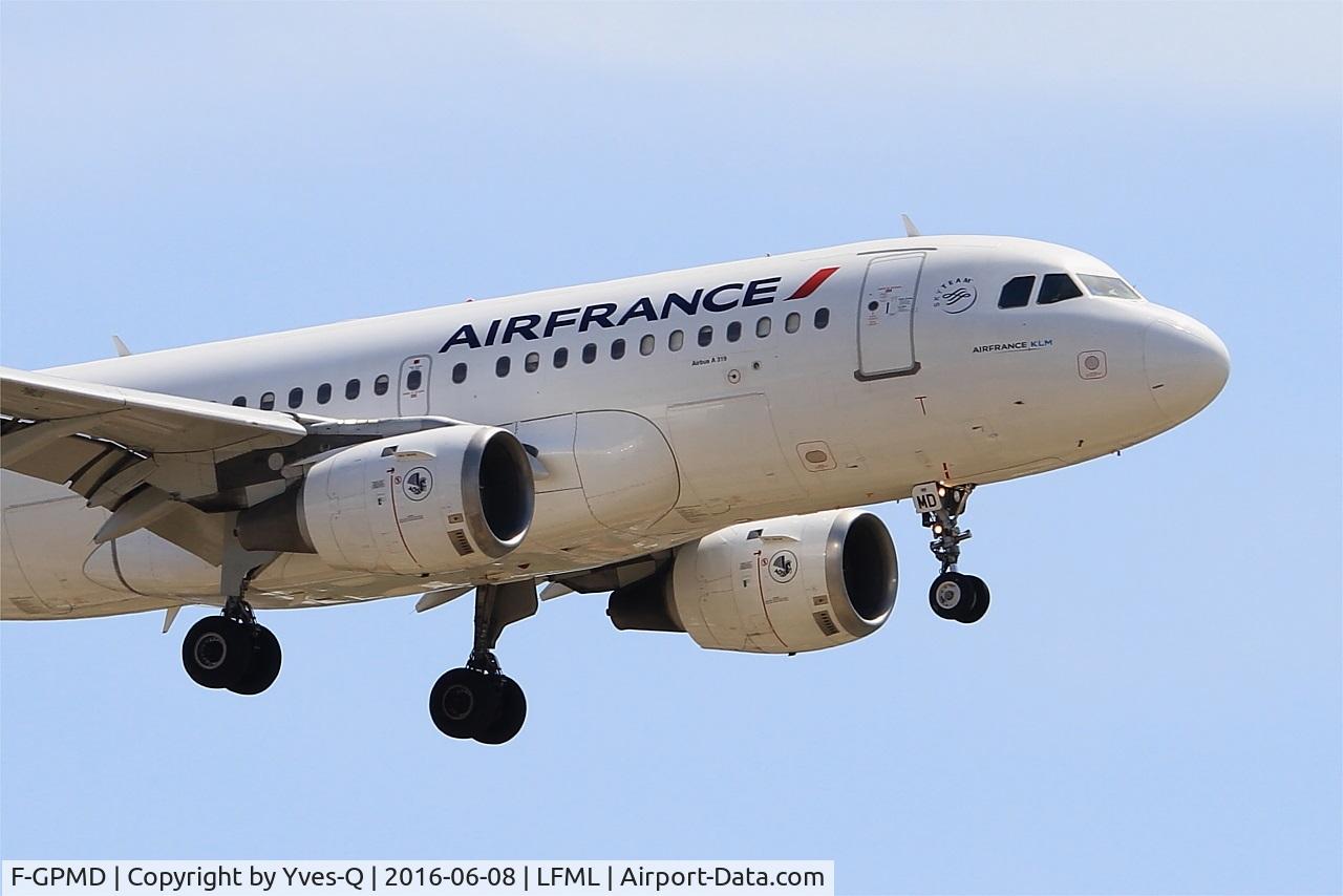 F-GPMD, 1993 Airbus A319-113 C/N 618, Airbus A319-113, Short approach rwy 31R, Marseille-Provence Airport (LFML-MRS)