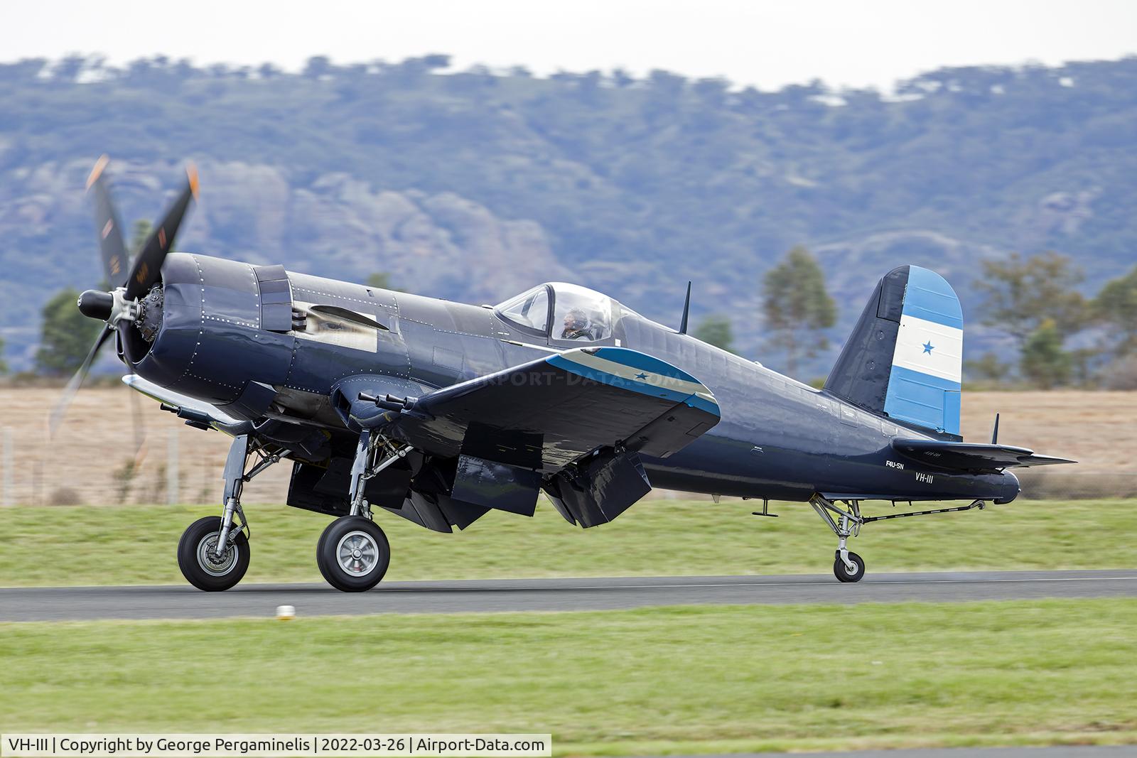 VH-III, 1951 Vought F4U-5NL Corsair C/N Not found (Bu124493), Warbirds Over Scone 2022.