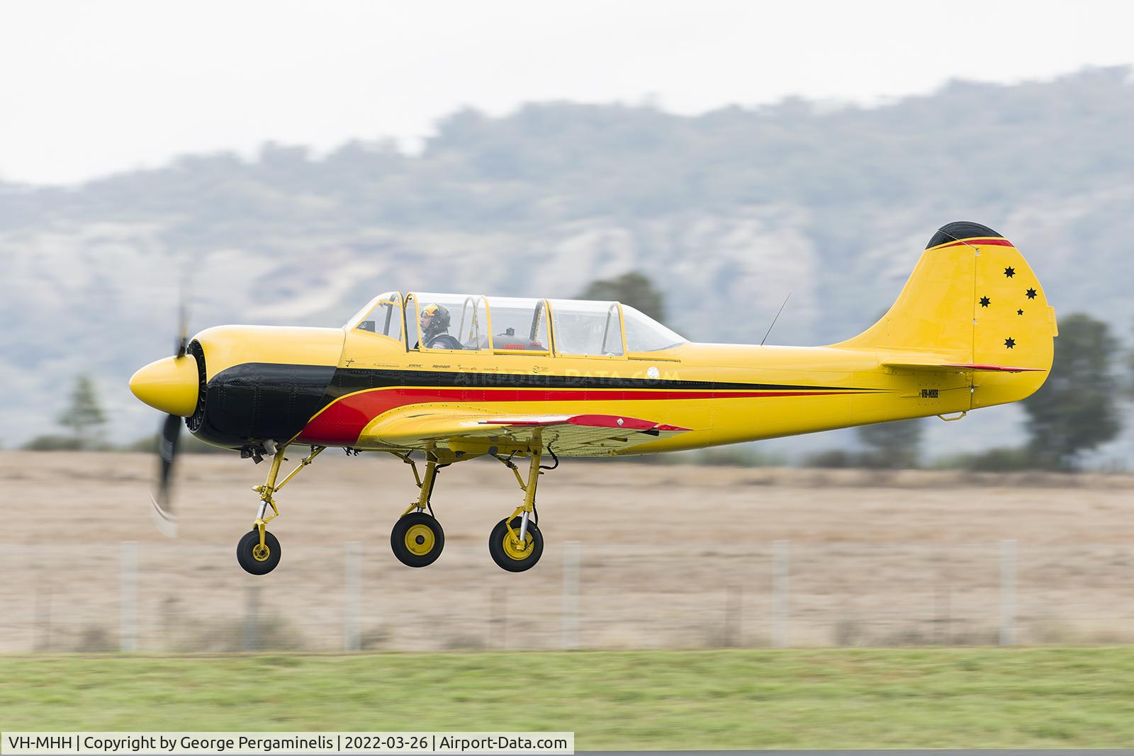 VH-MHH, 1993 Yakovlev (Aerostar) Yak-52 C/N 9311708, Warbirds Over Scone 2022.