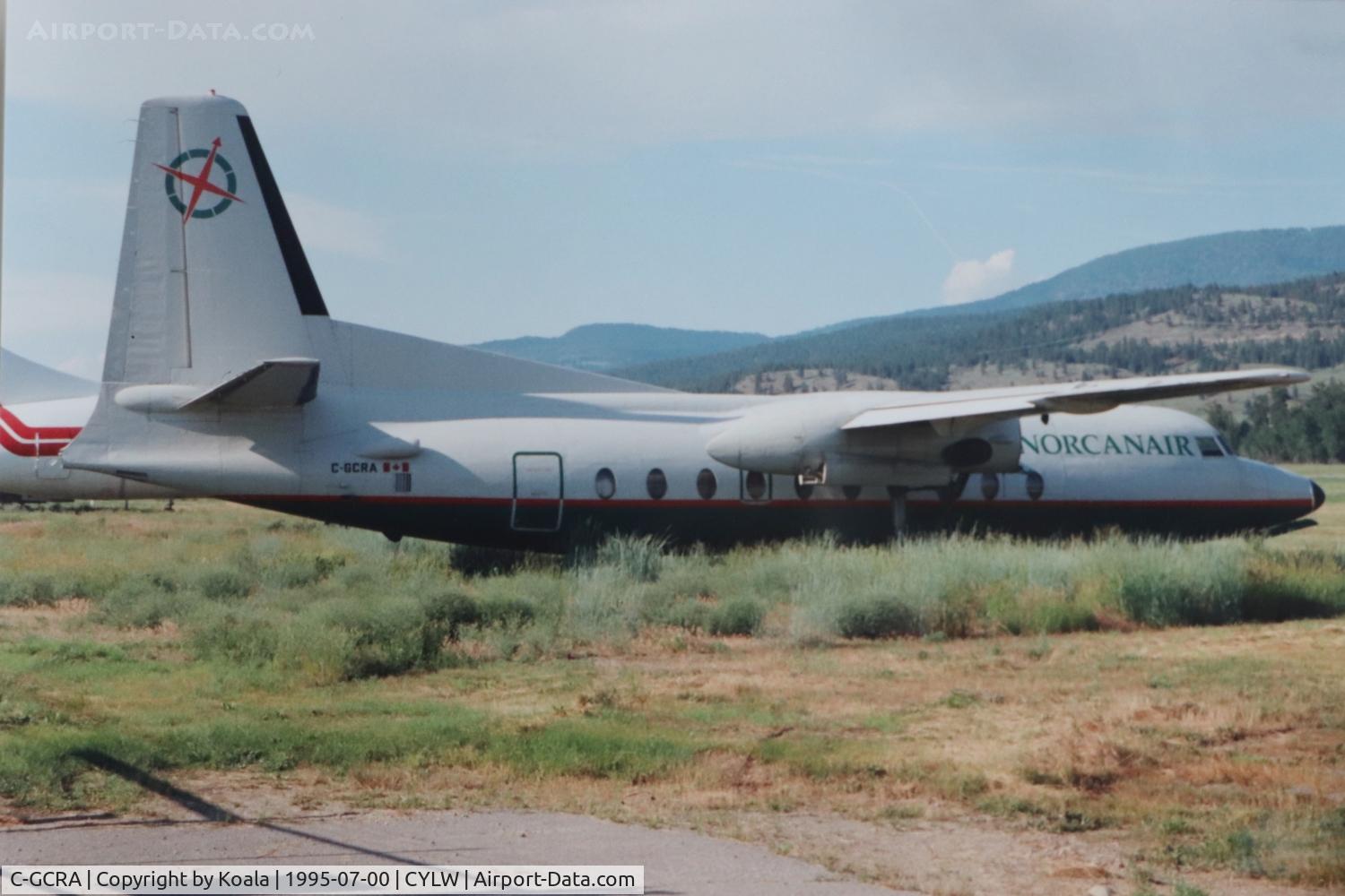 C-GCRA, 1959 Fairchild F-27A C/N 52, Stored in the high gras
