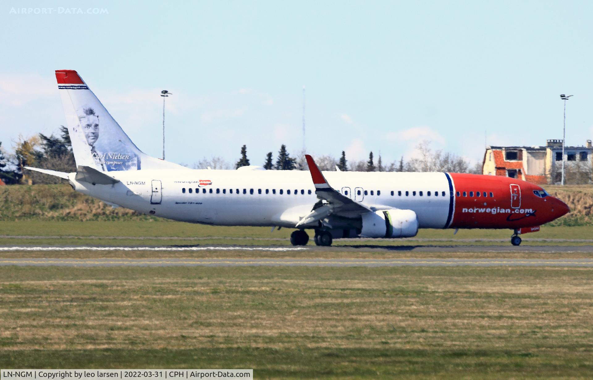 LN-NGM, 2013 Boeing 737-8JP C/N 39024, Copenhagen 31.3.2022