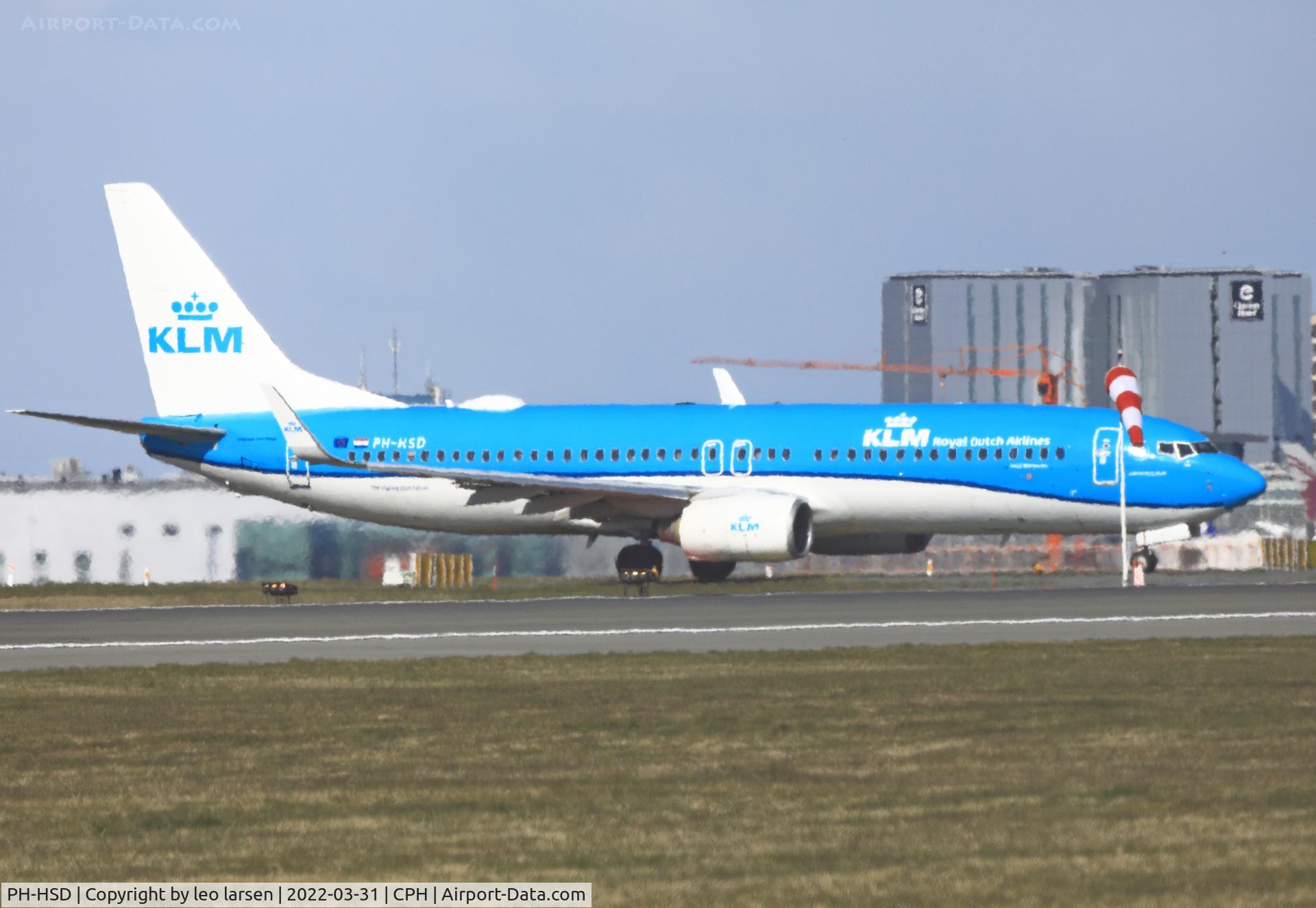 PH-HSD, 2012 Boeing 737-8K2 C/N 39260, Copenhagen 31.3.2022