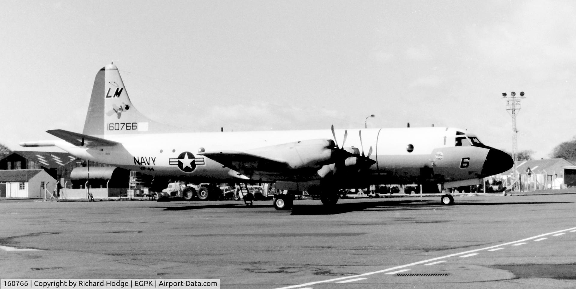 160766, Lockheed P-3C Orion C/N 285A-5675, Seen at Prestwick