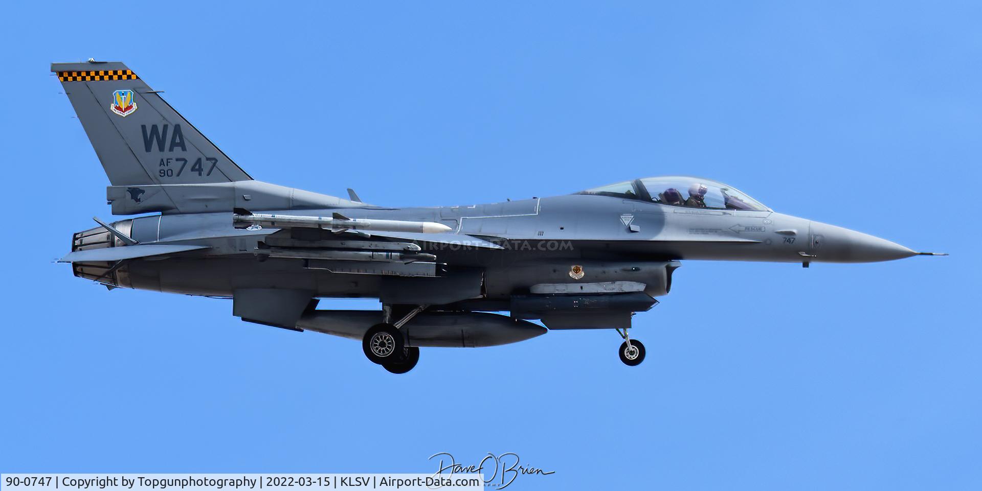 90-0747, General Dynamics F-16C Fighting Falcon C/N 1C-355, GOMER21 RTB