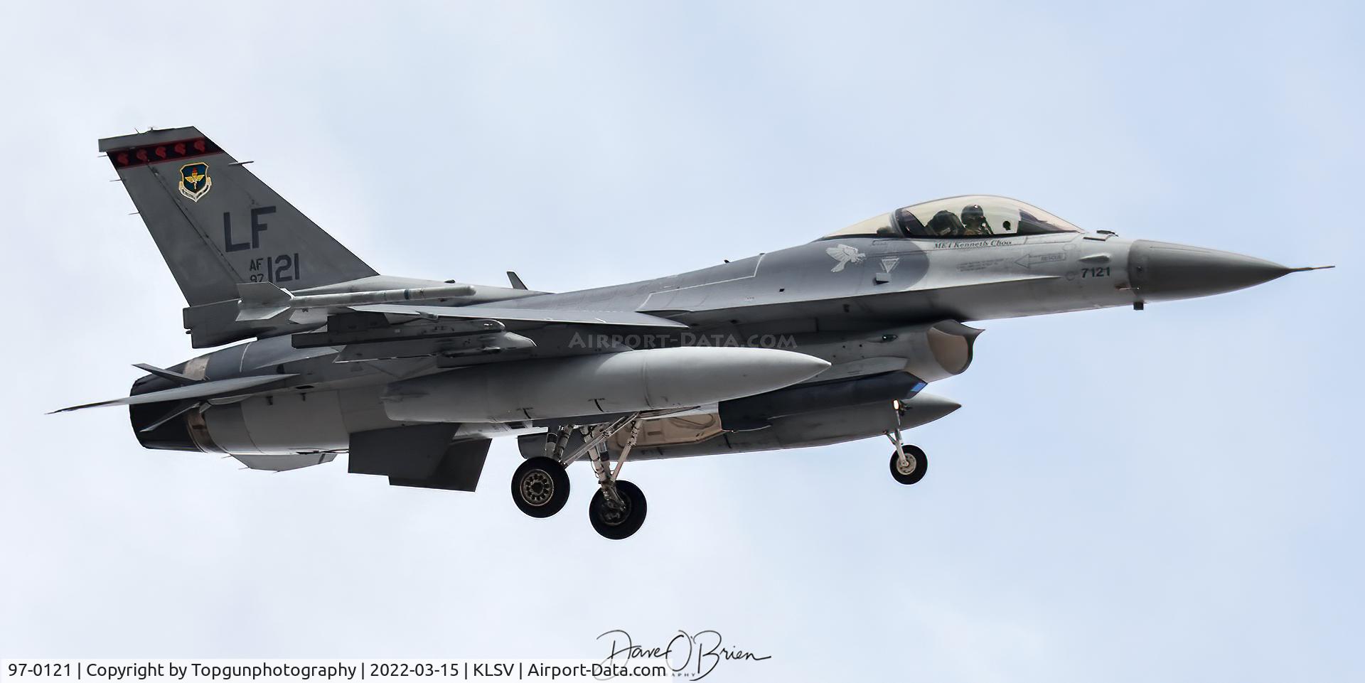97-0121, 1998 Lockheed Martin F-16C Fighting Falcon C/N DA-22, LION40 RTB