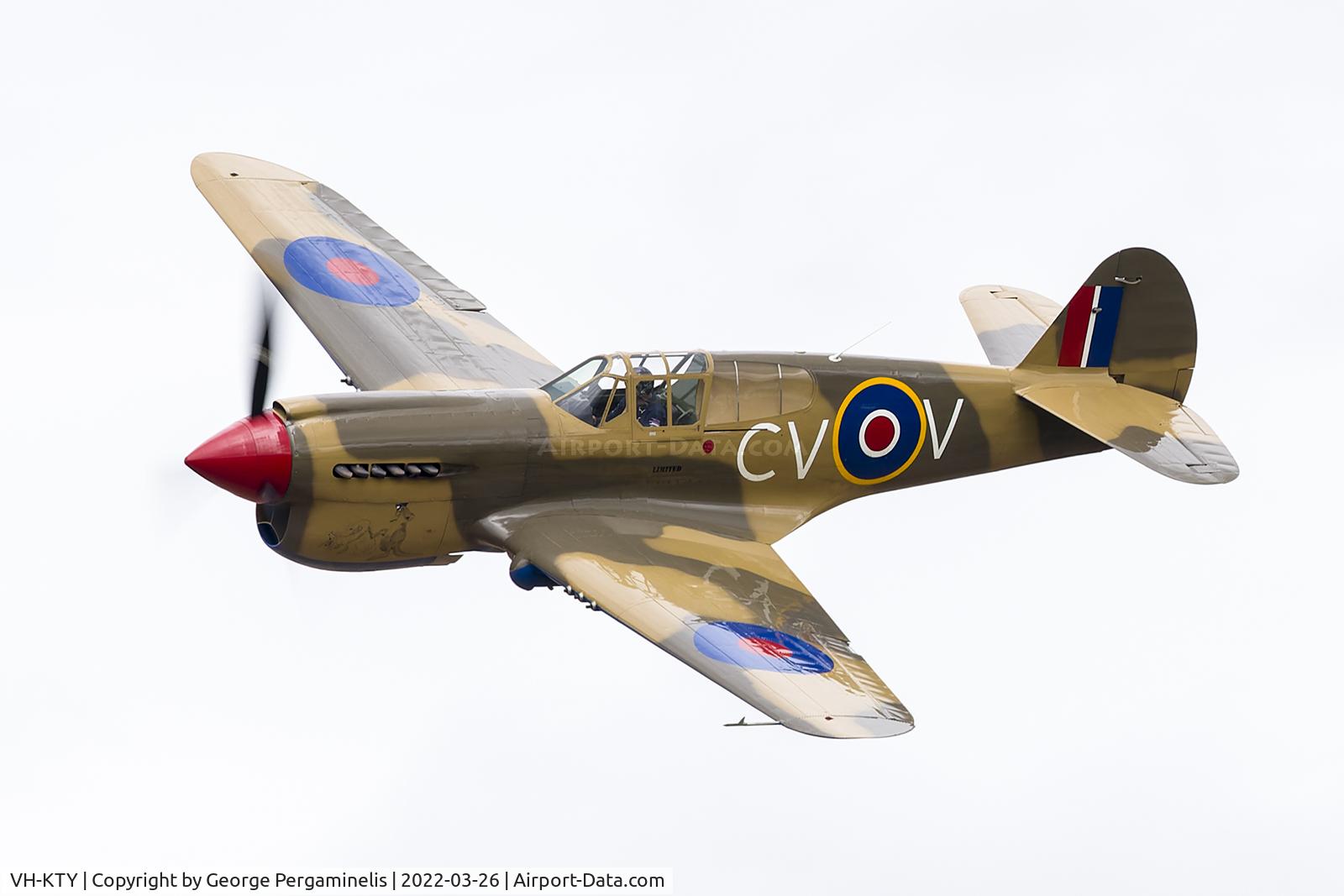 VH-KTY, 1942 Curtiss P-40E C/N 19128, Warbirds Over Scone 2022.