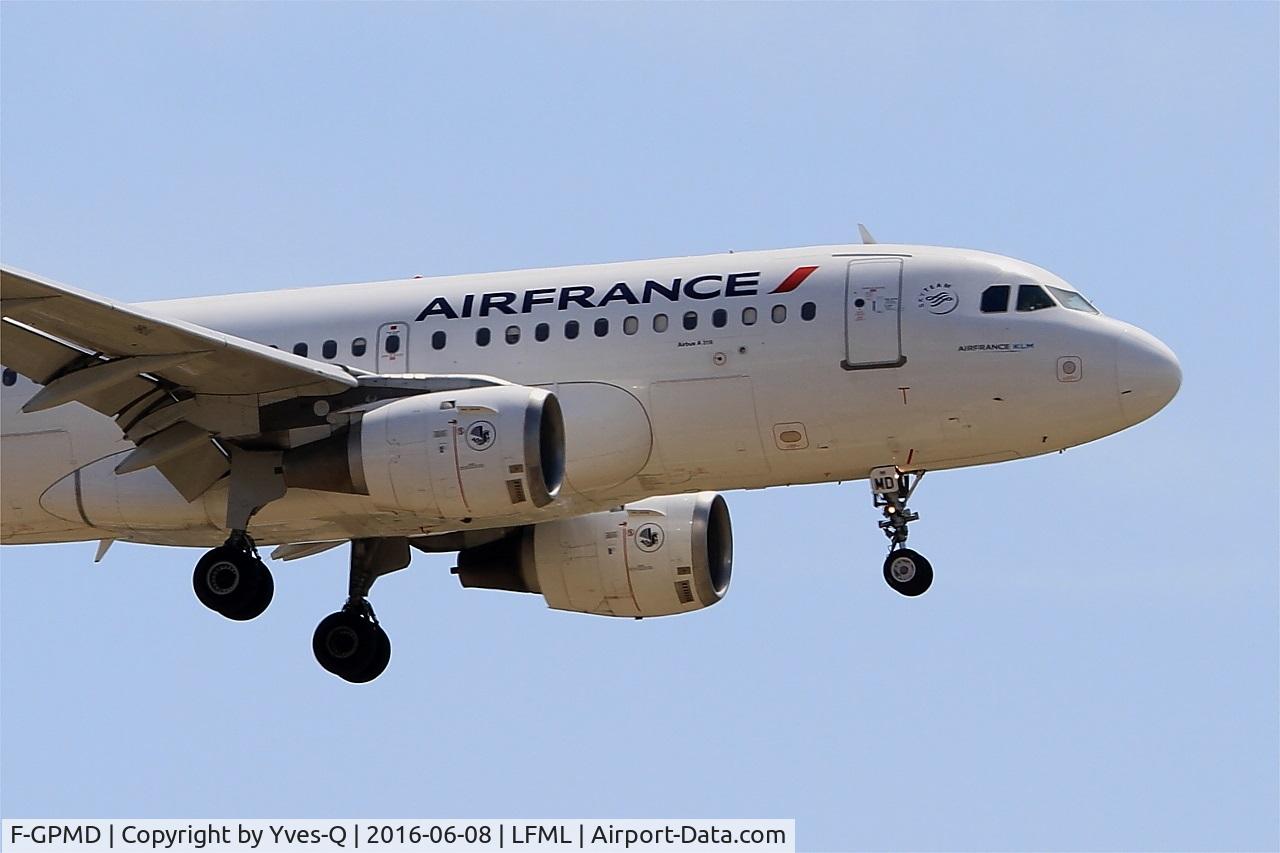 F-GPMD, 1993 Airbus A319-113 C/N 618, Airbus A319-113, Short approach rwy 31R, Marseille-Provence Airport (LFML-MRS)