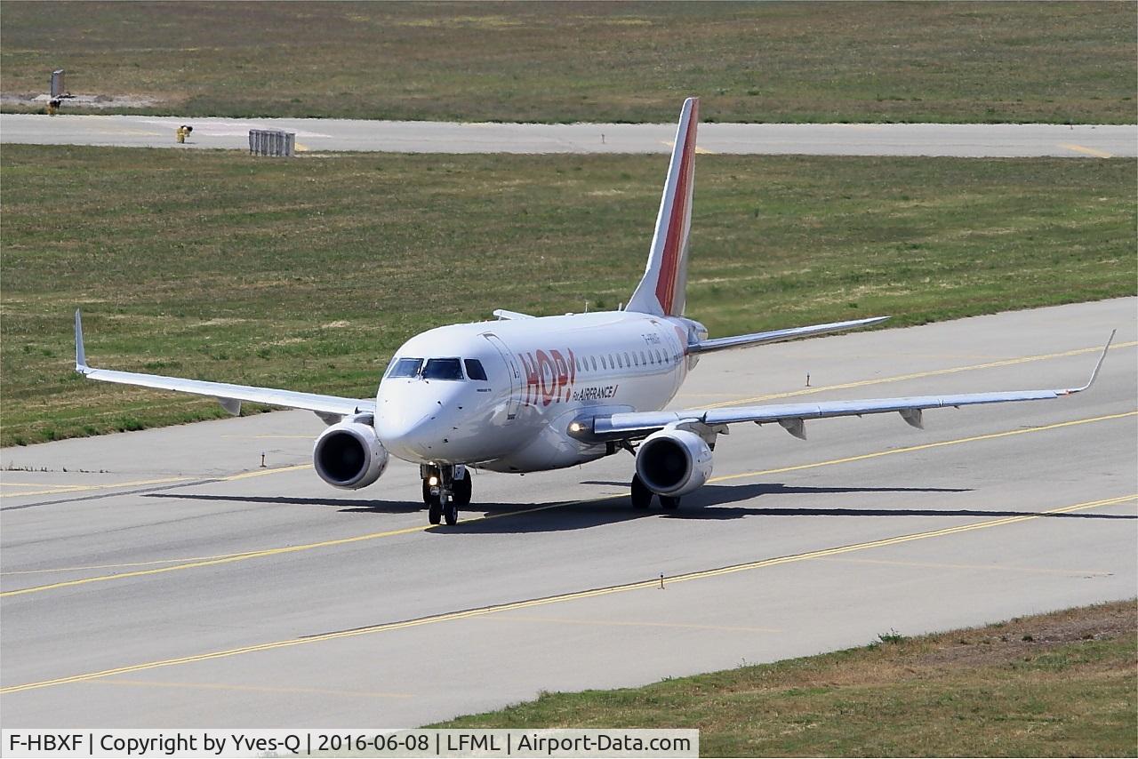 F-HBXF, 2009 Embraer 170ST (ERJ-170-100ST) C/N 17000292, Embraer ERJ-170-100ST 170ST, Taxiing to holding point rwy 31R, Marseille-Provence Airport (LFML-MRS)