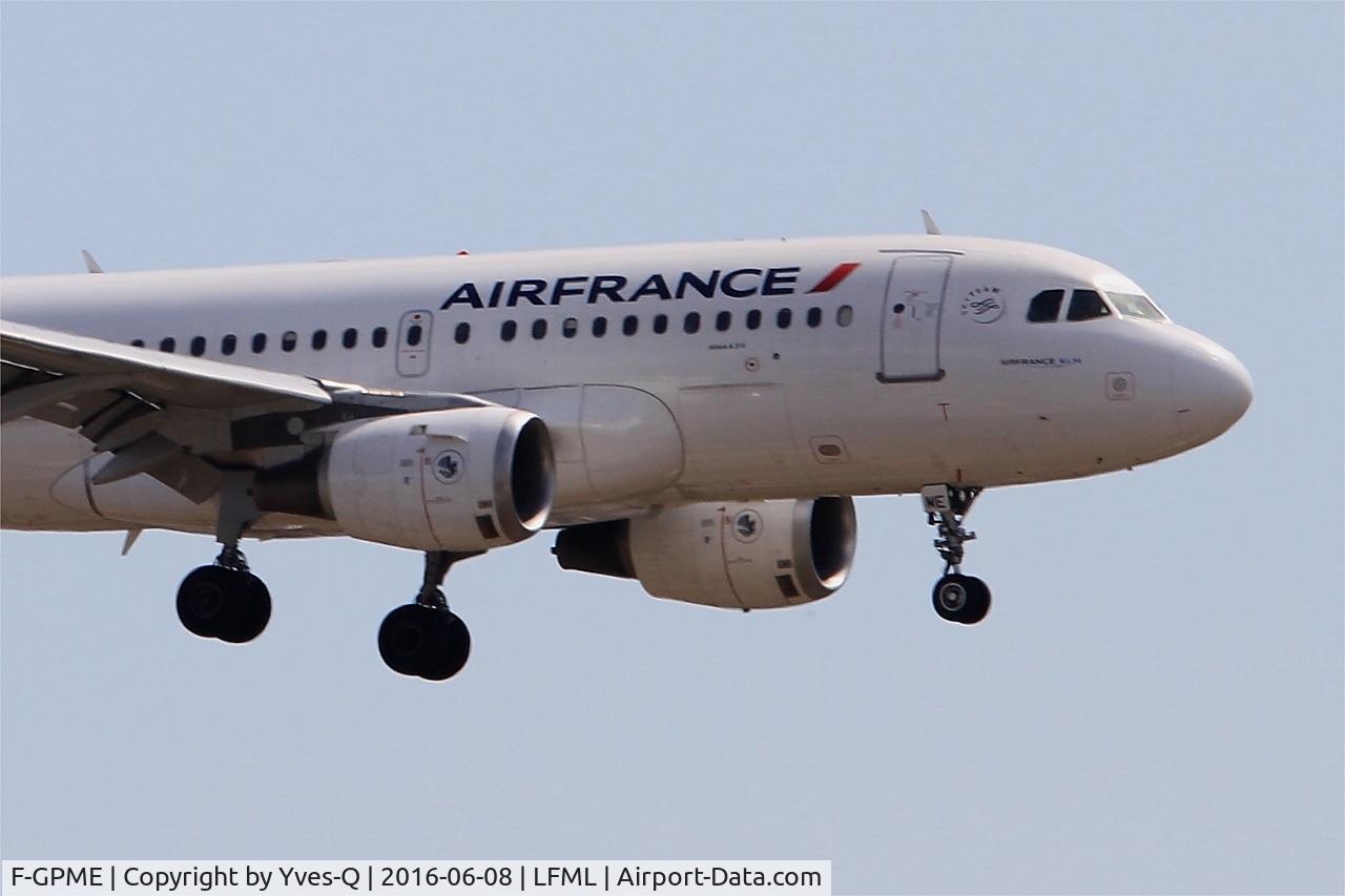F-GPME, 1996 Airbus A319-113 C/N 625, Airbus A319-113, On final Rwy 31R, Marseille-Provence Airport (LFML-MRS)