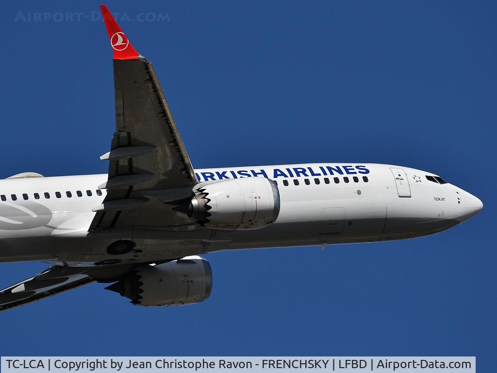 TC-LCA, 2019 Boeing 737-8 MAX C/N 60032, Turkish take off runway 05 to Istambul
