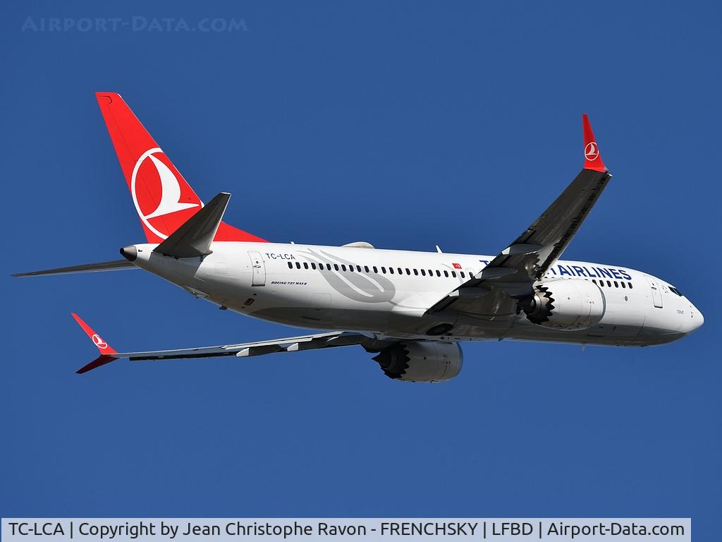 TC-LCA, 2019 Boeing 737-8 MAX C/N 60032, Turkish take off runway 05 to Istambul