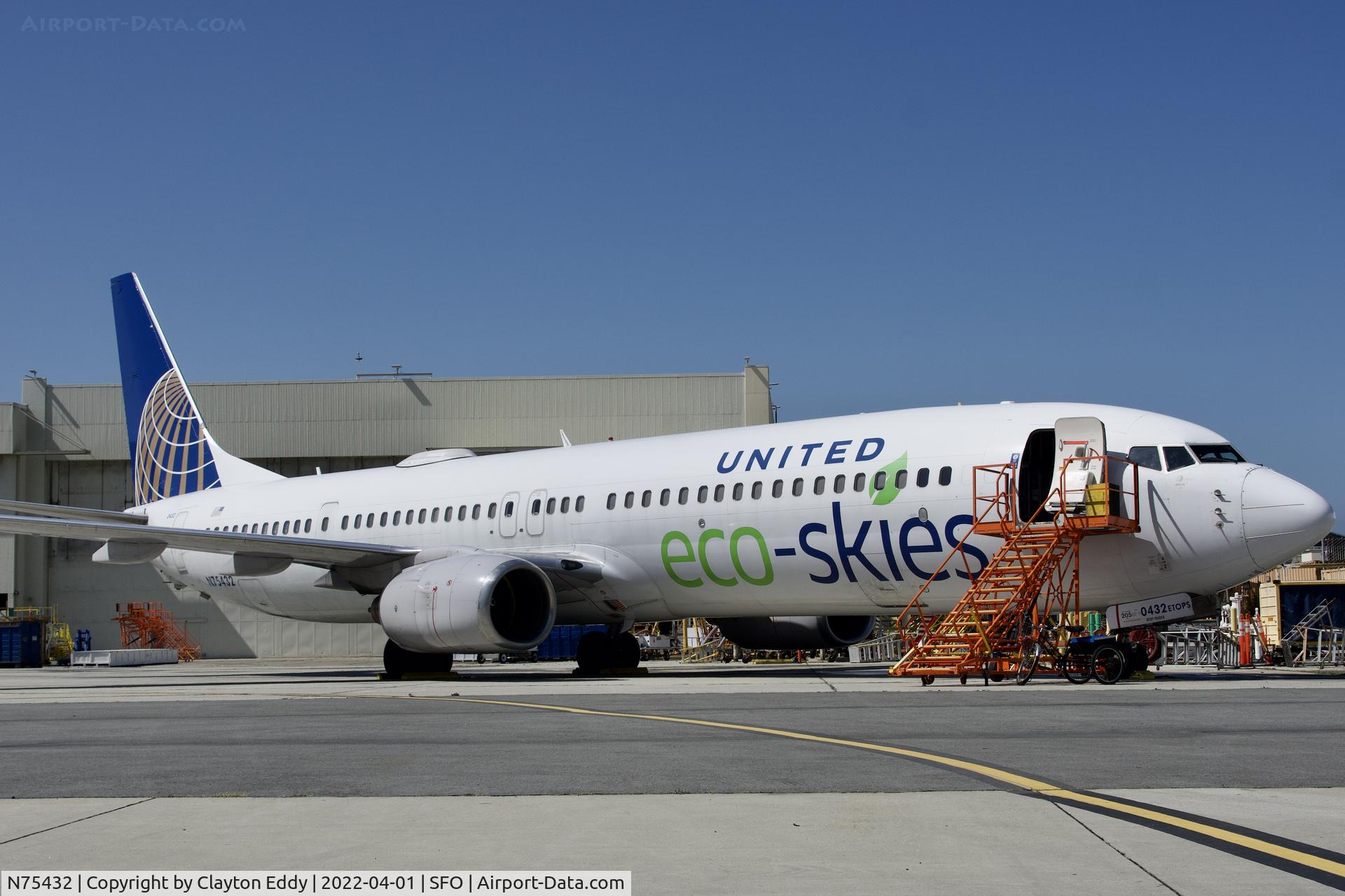 N75432, 2009 Boeing 737-924/ER C/N 32835, eco-skies SFO 2022.