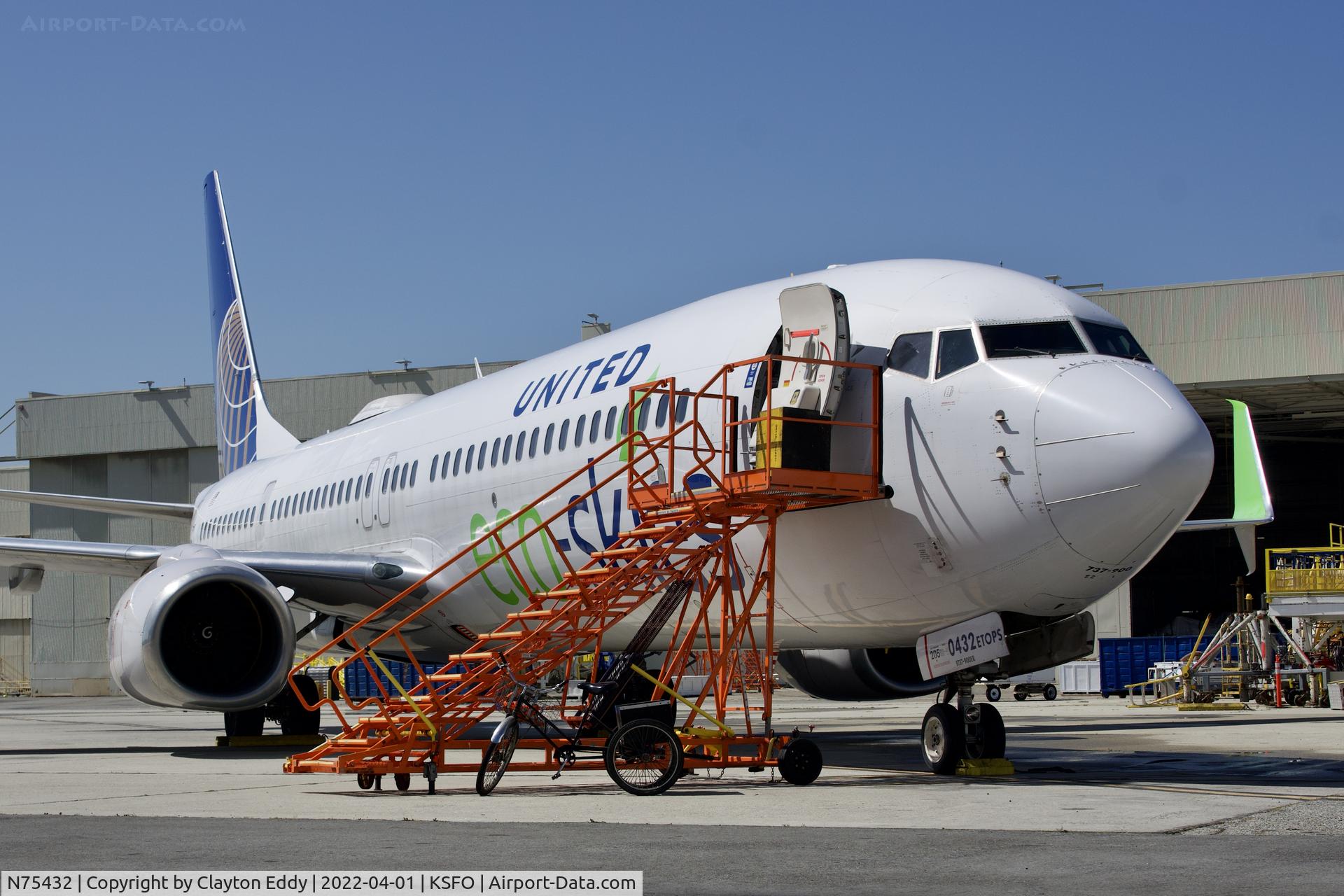 N75432, 2009 Boeing 737-924/ER C/N 32835, eco-skies SFO 2022.