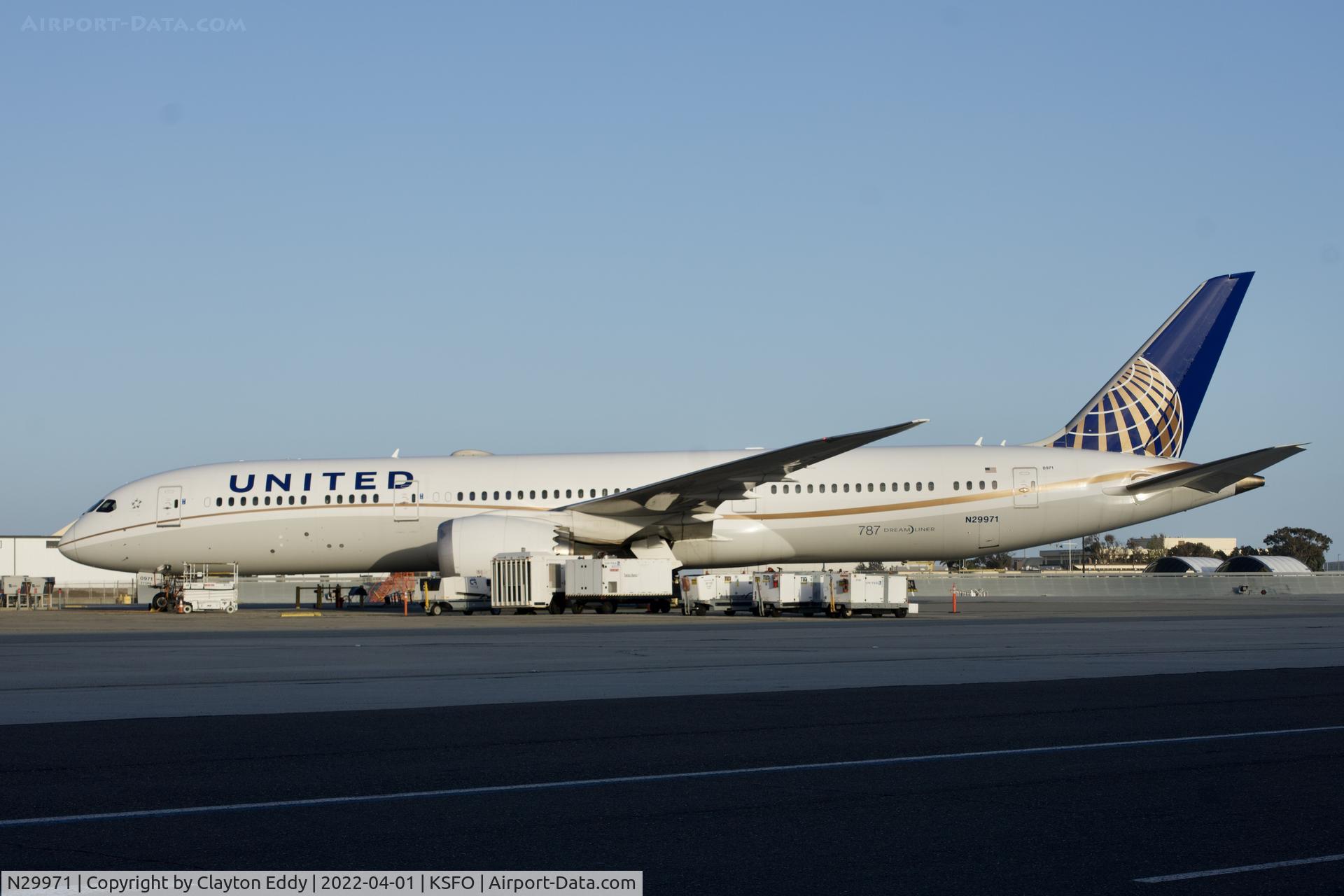 N29971, 2017 Boeing 787-9 Dreamliner Dreamliner C/N 60147, SFO 2022.