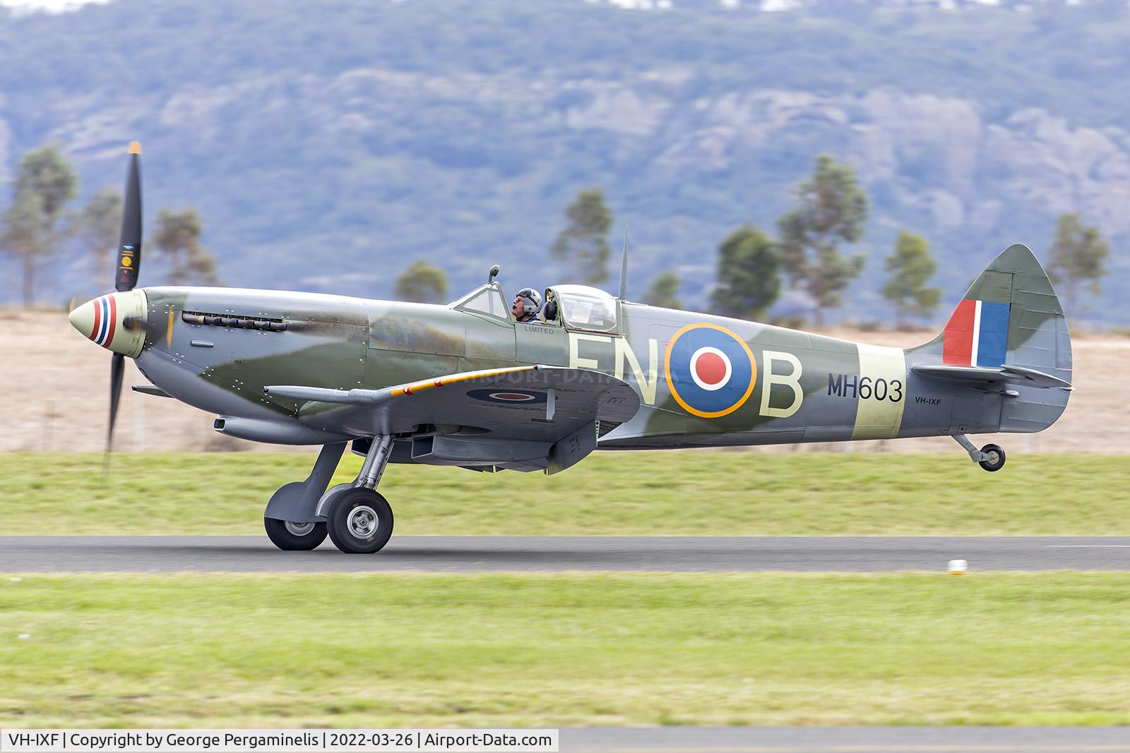 VH-IXF, 1943 Supermarine 361 Spitfire IX C/N CBAF.5589, Warbirds Over Scone 2022