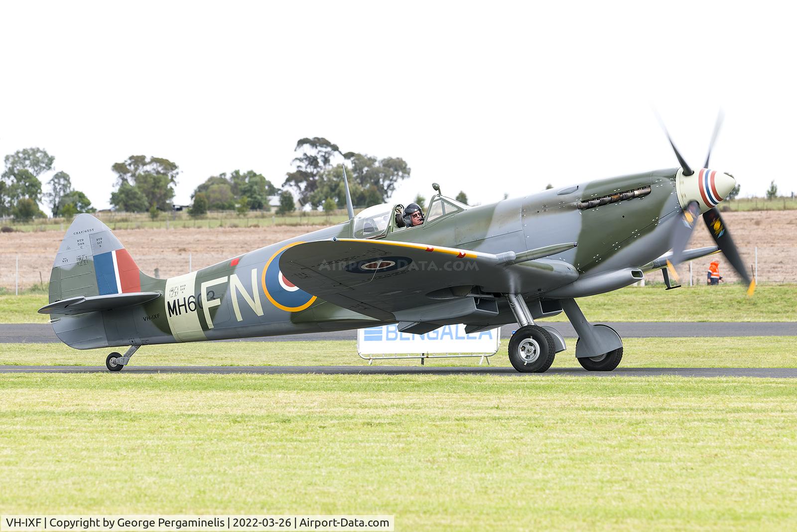 VH-IXF, 1943 Supermarine 361 Spitfire IX C/N CBAF.5589, Warbirds Over Scone 2022