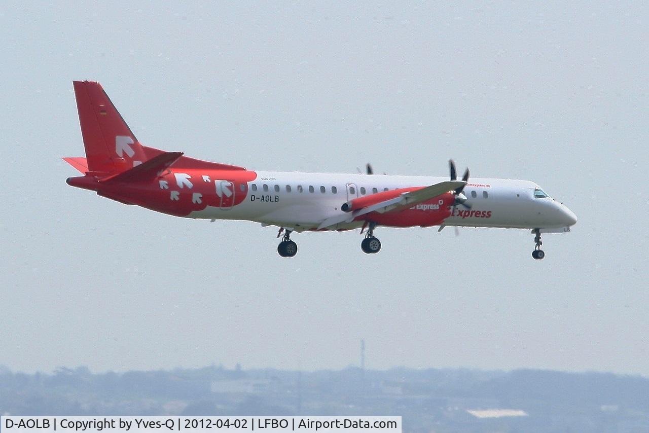 D-AOLB, 1994 Saab 2000 C/N 2000-005, Saab 2000, On final Rwy 14L, Toulouse Blagnac Airport (LFBO-TLS)