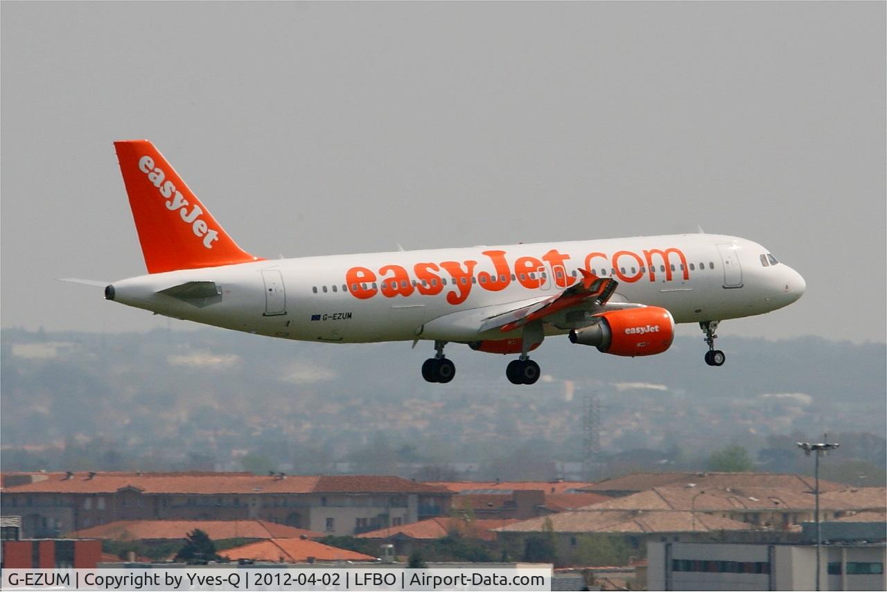 G-EZUM, 2012 Airbus A320-214 C/N 5020, Airbus A320-214, On final rwy 14L, Toulouse Blagnac Airport (LFBO-TLS)