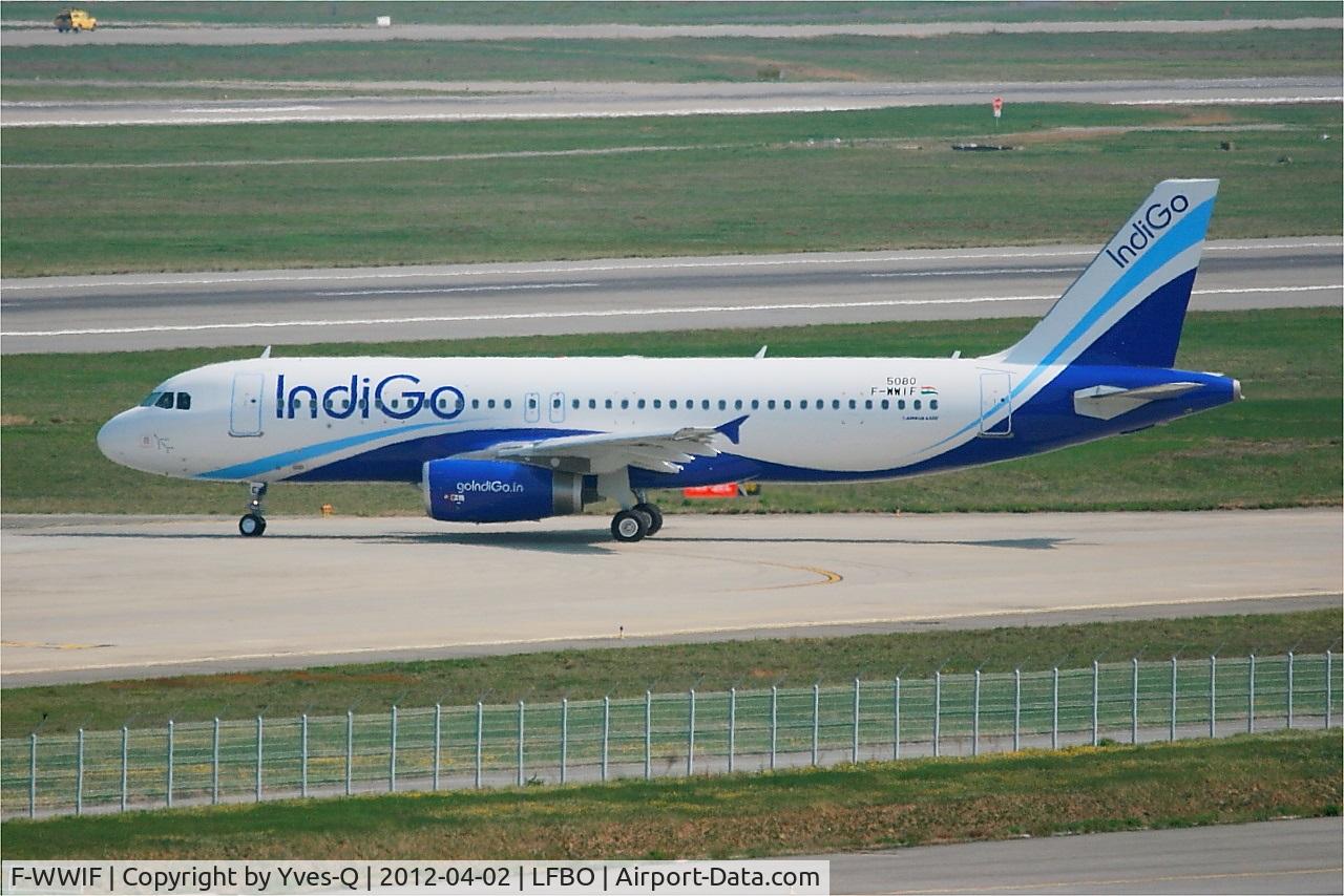 F-WWIF, 2012 Airbus A320-232 C/N 5080, Airbus A320-232, Taxiing, Toulouse Blagnac Airport (LFBO-TLS)