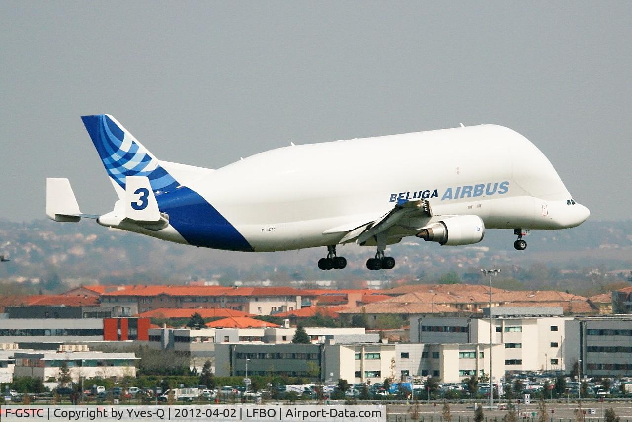 F-GSTC, 1997 Airbus A300B4-608ST Super Transporter C/N 765, Airbus A300B4-608ST Beluga, On final rwy 14L, Toulouse-Blagnac Airport (LFBO-TLS)