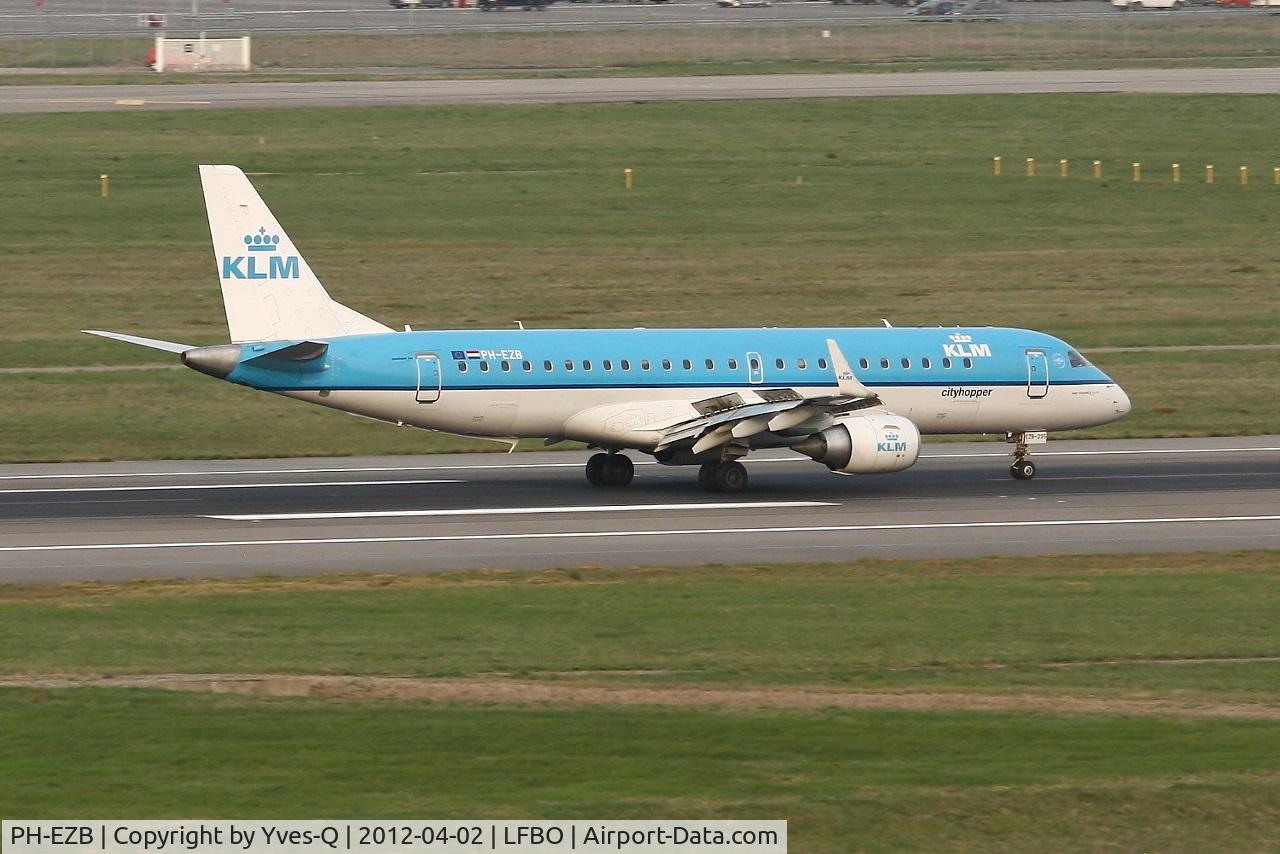 PH-EZB, 2008 Embraer 190LR (ERJ-190-100LR) C/N 19000235, Embraer ERJ-190-100LR, Landing Rwy 14R, Toulouse Blagnac Airport (LFBO-TLS)