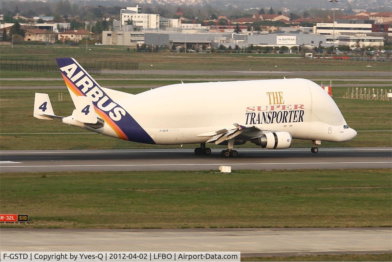 F-GSTD, 1998 Airbus A300B4-608ST Beluga C/N 776, Airbus A300B4-608ST Beluga, Landing Rwy 14R, Toulouse Blagnac Airport (LFBO-TLS)