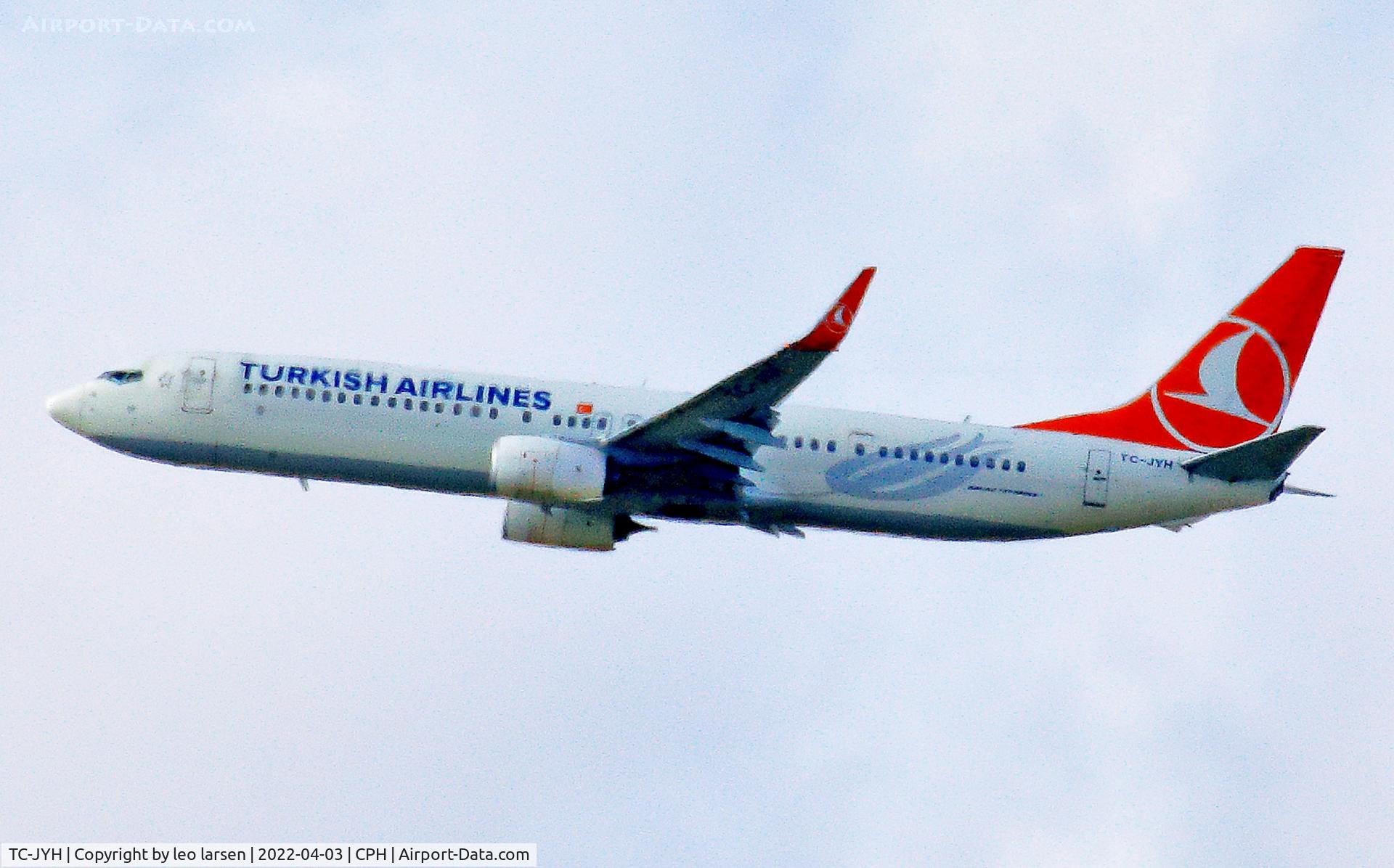 TC-JYH, 2012 Boeing 737-9F2/ER C/N 40984, Copenhagen 4.3.2022