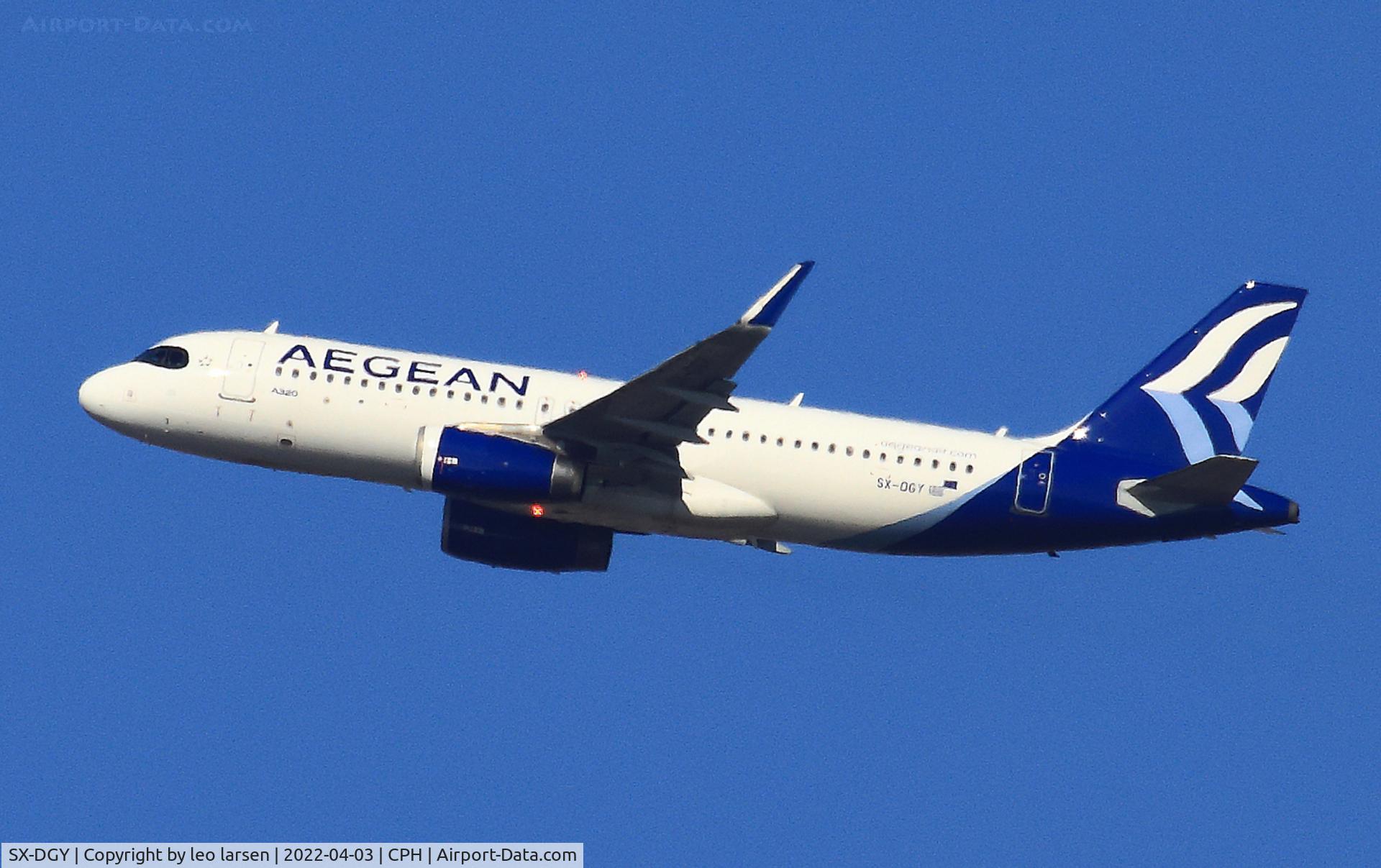 SX-DGY, 2015 Airbus A320-232 C/N 6611, Copenhagen 3.4.2022