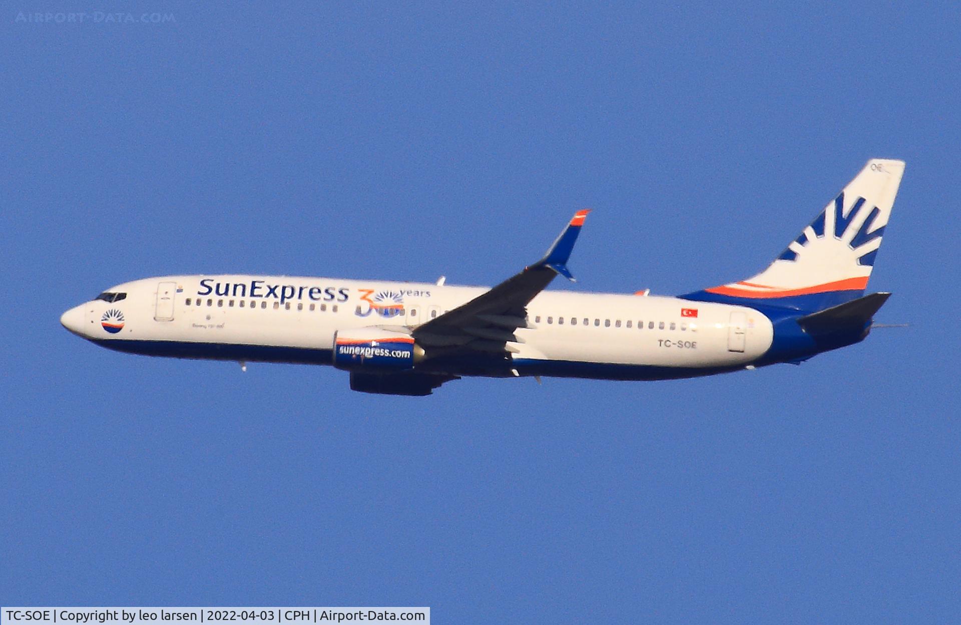 TC-SOE, 2017 Boeing 737-8HC C/N 61177, Copenhagen 3.4.2022