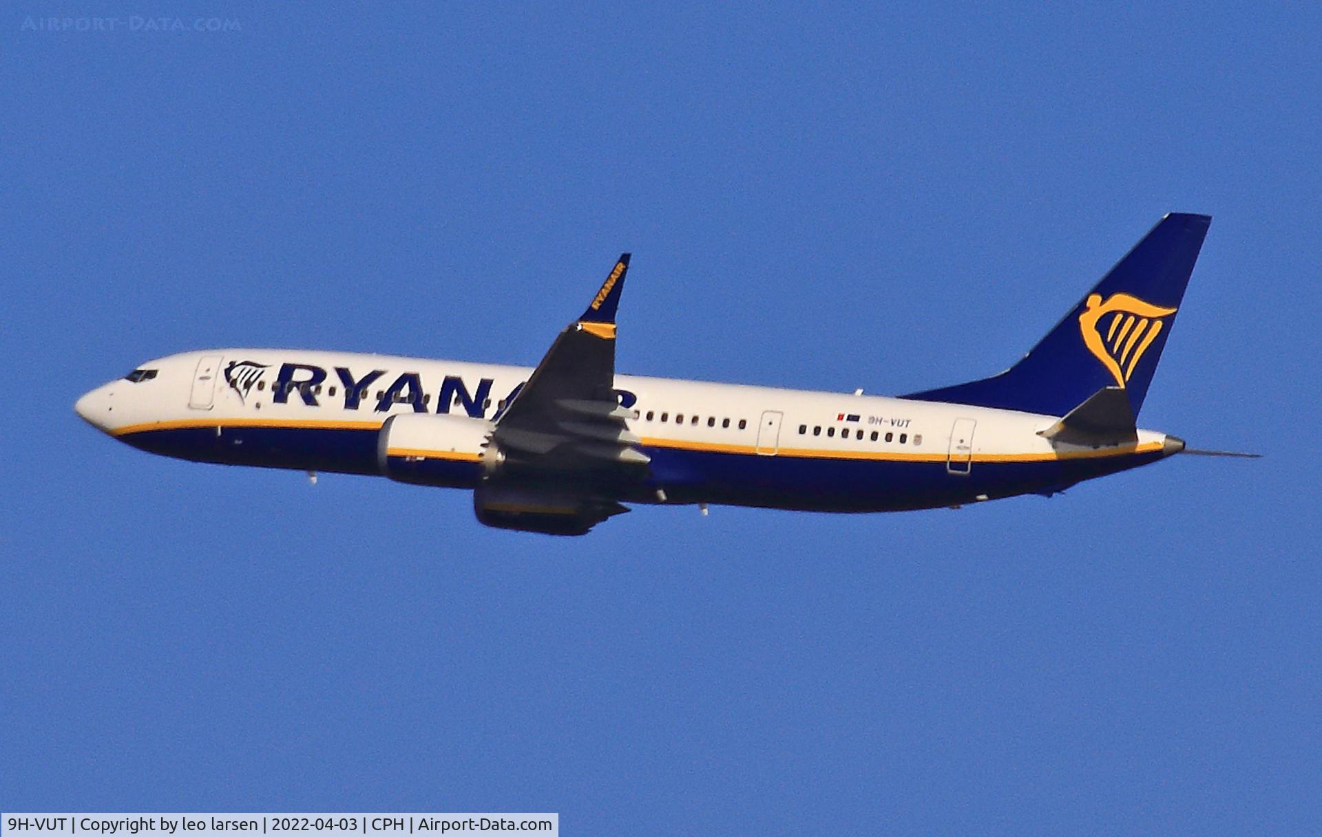 9H-VUT, 2021 Boeing 737-8-200 MAX C/N 65882, Copenhagen 3.4.2022