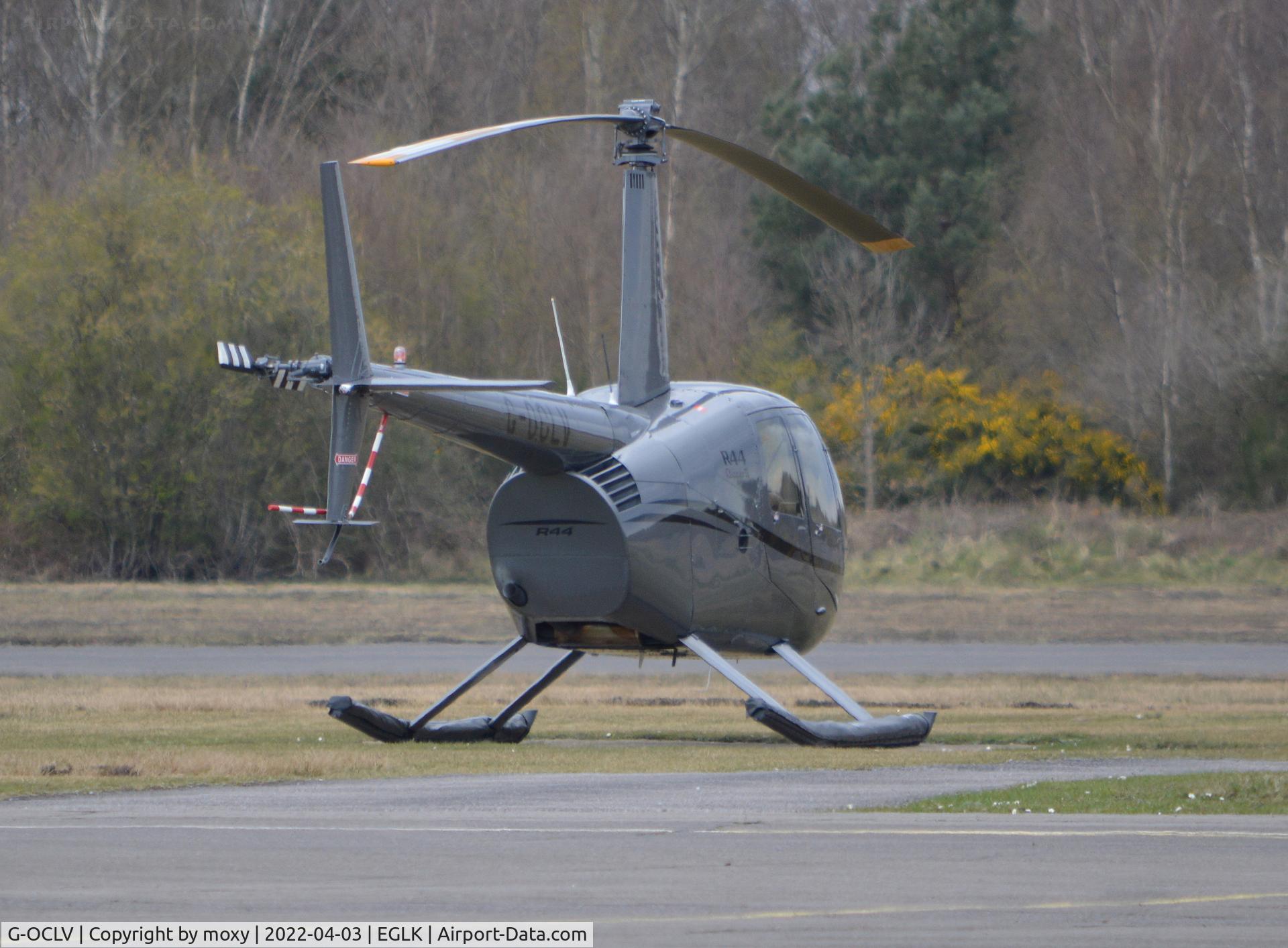 G-OCLV, 2006 Robinson R44 Clipper II C/N 10498, Robinson R44 Clipper II at Blackbushe. Ex OE-XDT