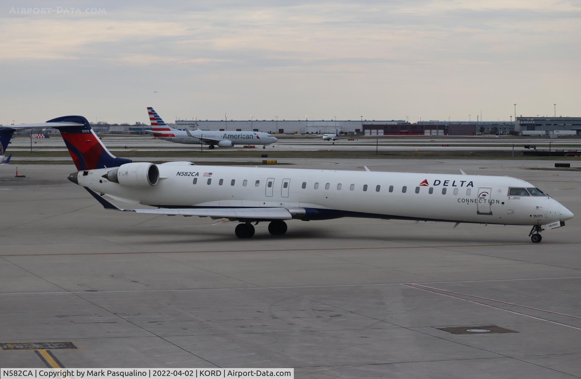 N582CA, 2008 Bombardier CRJ-900ER (CL-600-2D24) C/N 15171, CL-600-2D24