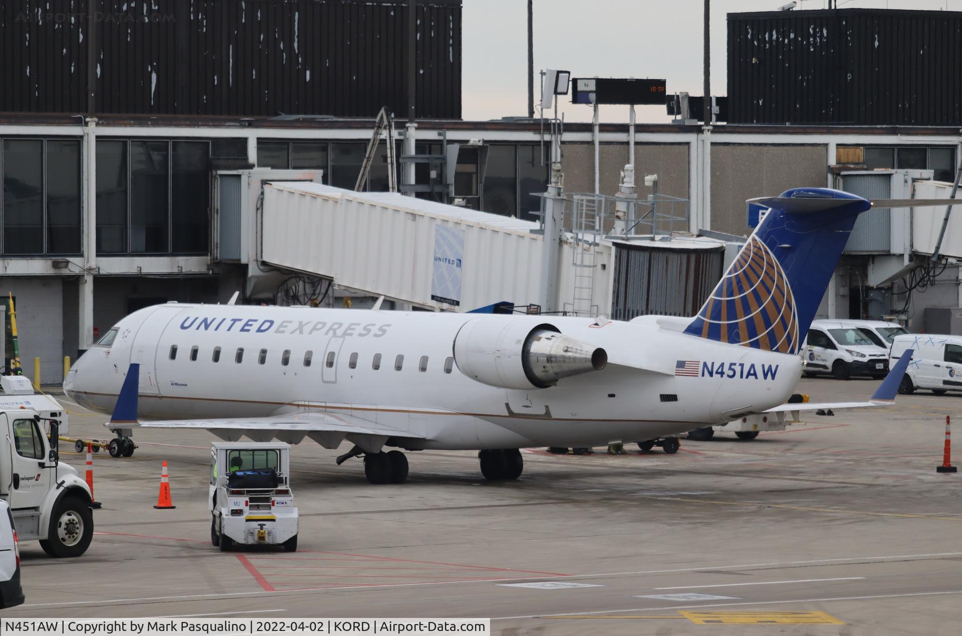 N451AW, 2003 Bombardier CRJ-200LR (CL-600-2B19) C/N 7832, CL-600-2B19