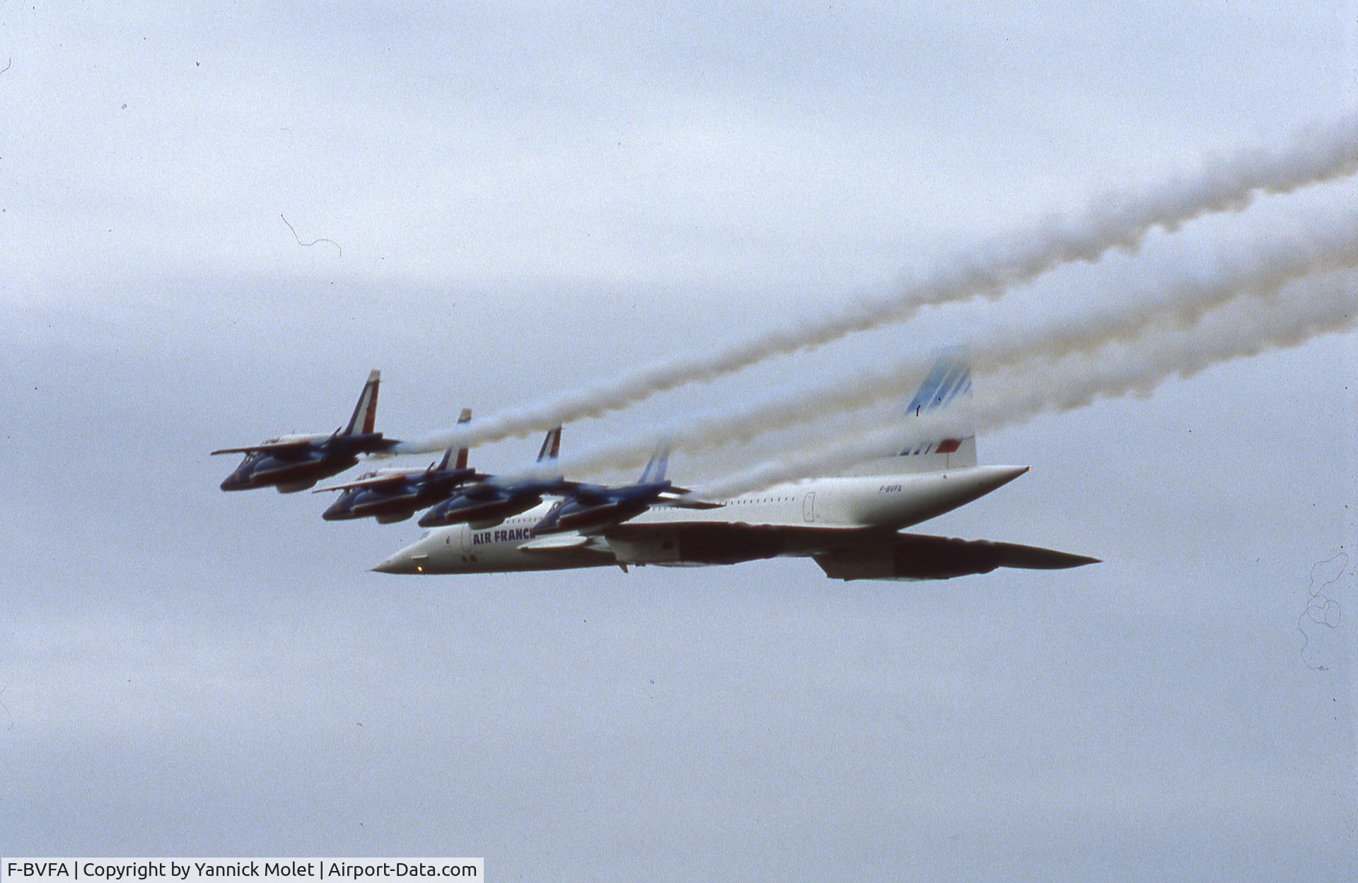 F-BVFA, 1976 Aerospatiale-BAC Concorde 101 C/N 5, La Ferté Alais 1986