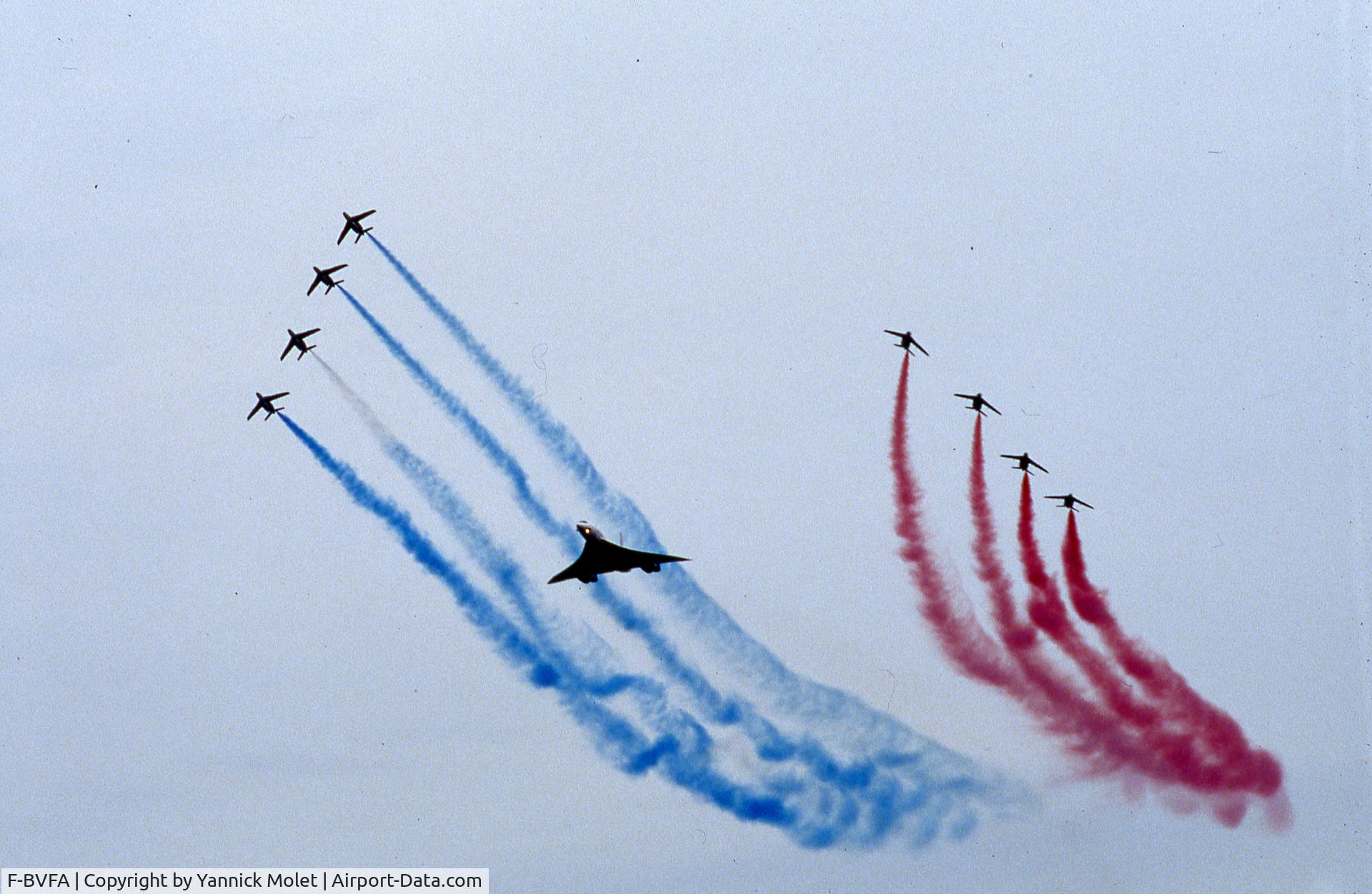 F-BVFA, 1976 Aerospatiale-BAC Concorde 101 C/N 5, La ferté Alais 1986