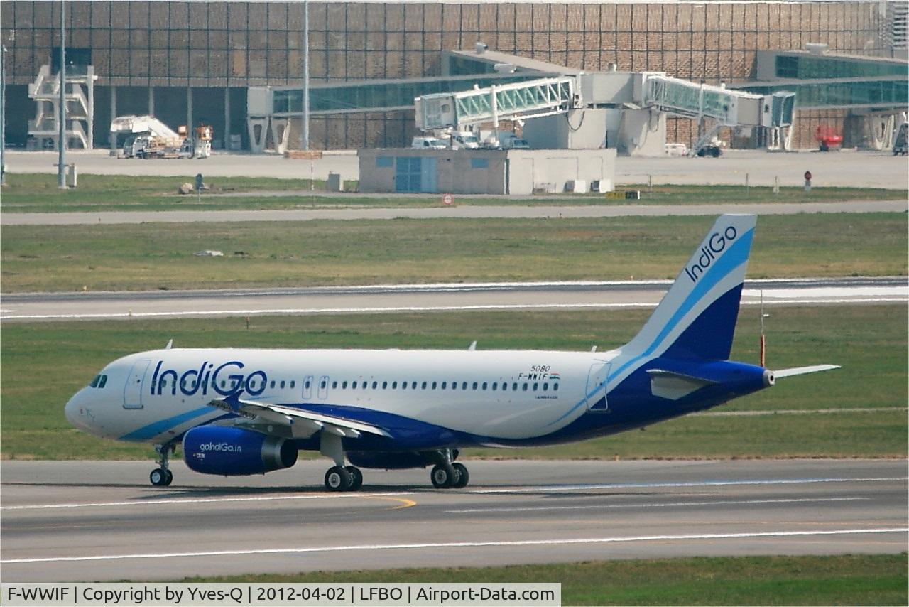 F-WWIF, 2012 Airbus A320-232 C/N 5080, Airbus A320-232, Taxiing, Toulouse Blagnac Airport (LFBO-TLS)
