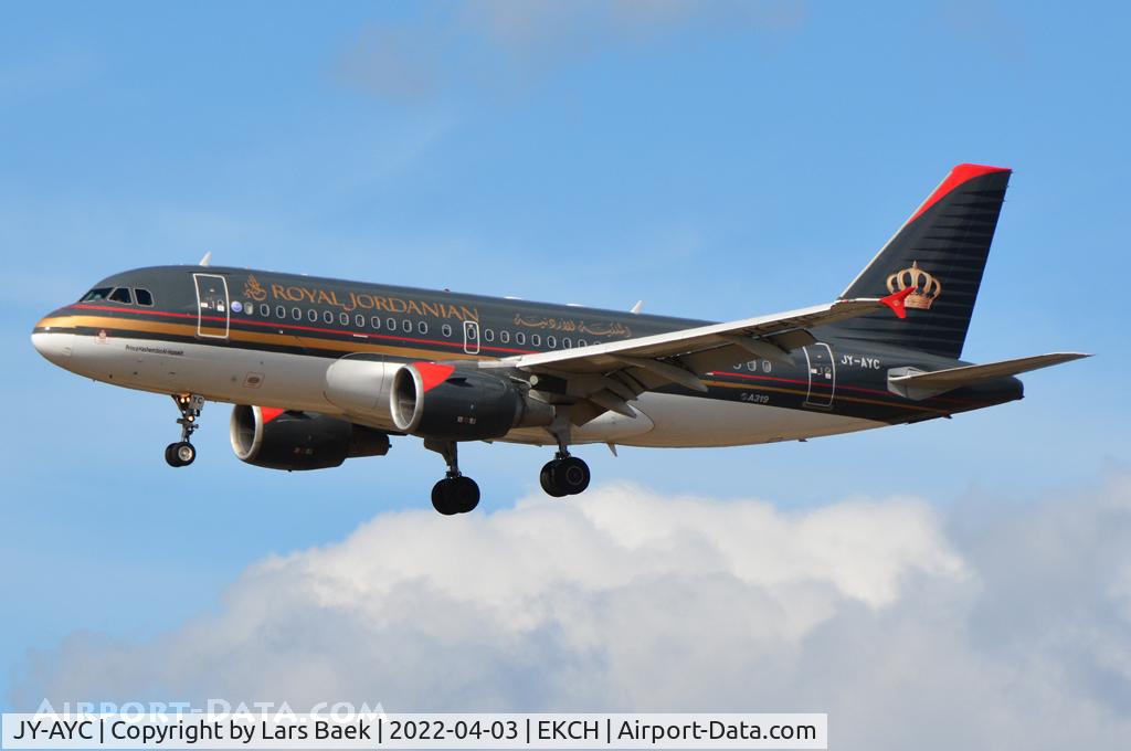 JY-AYC, 2006 Airbus A319-112 C/N 2762, Arrive in Copenhagen