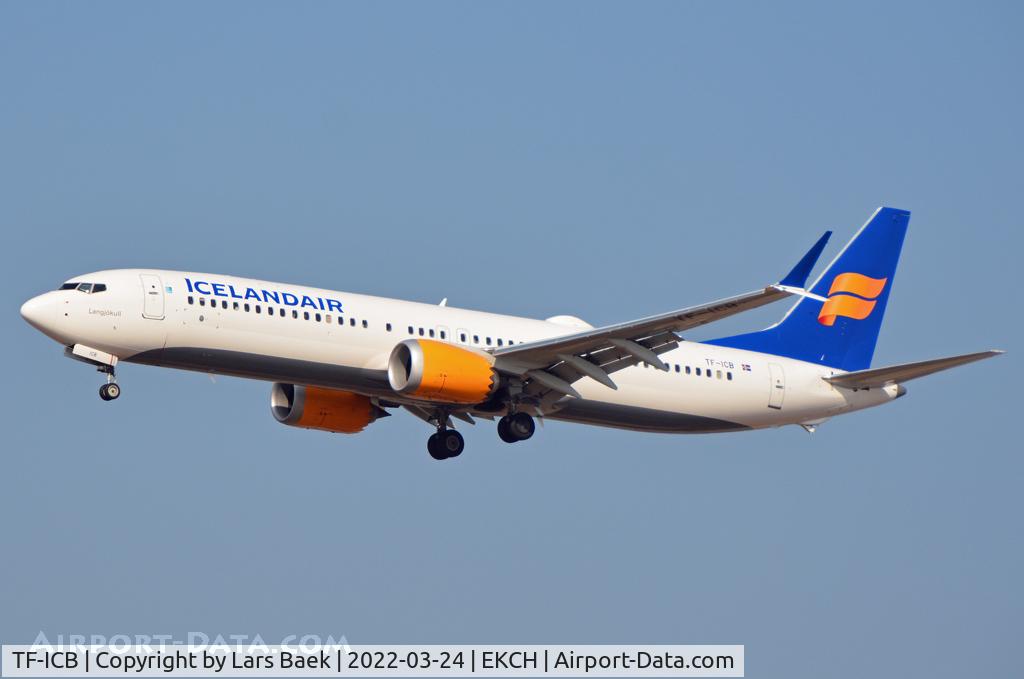 TF-ICB, 2019 Boeing 737-9 MAX C/N 44568, Arrive on RWY 22L CPH