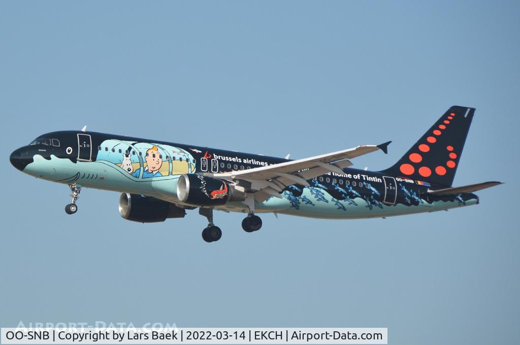 OO-SNB, 2001 Airbus A320-214 C/N 1493, Brussels Tin-Tin